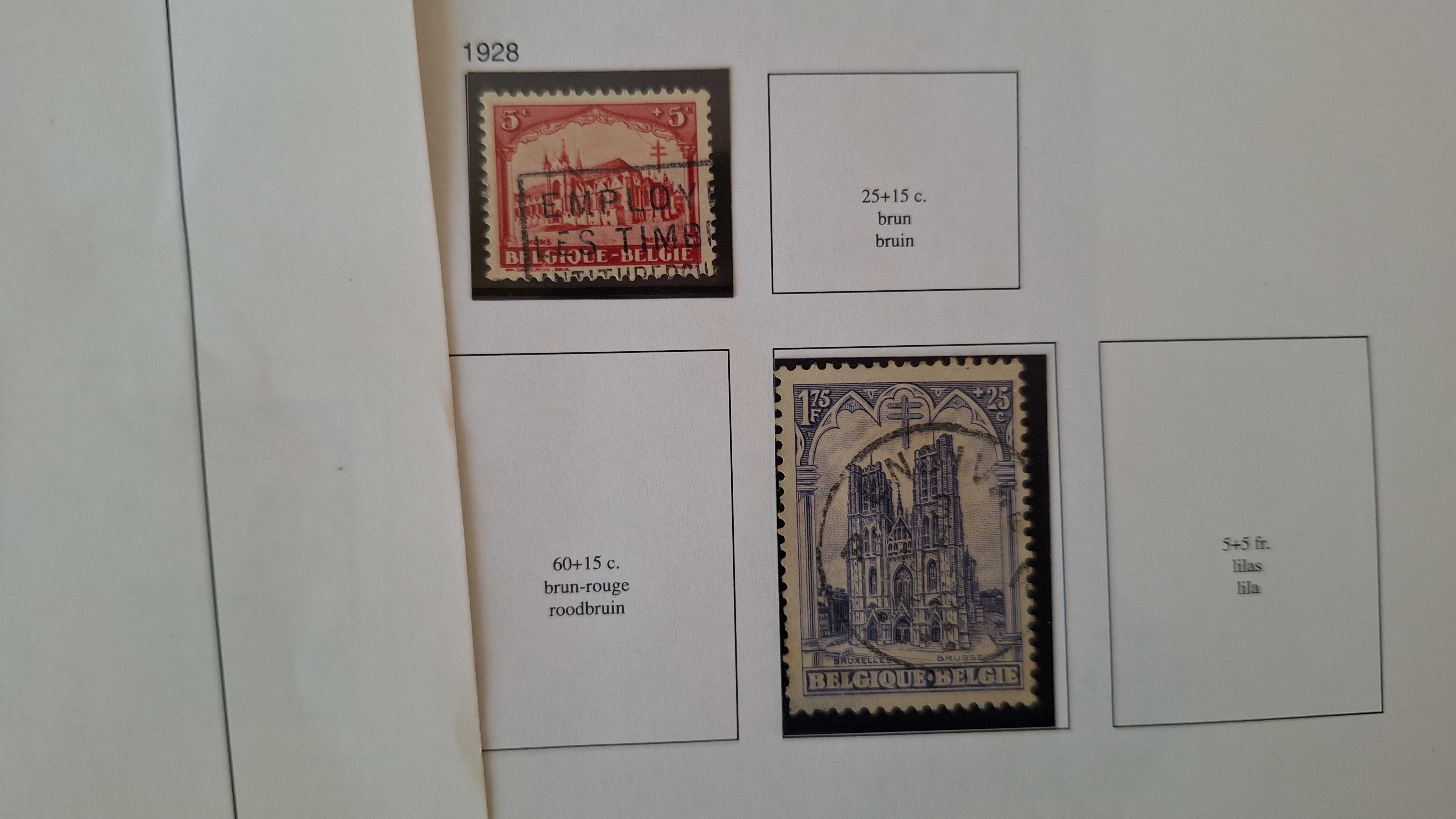 Belgische postzegels, Diverse historische postzegels op 4 albumbladen – foto 5 – kavel bij Goeiendeal