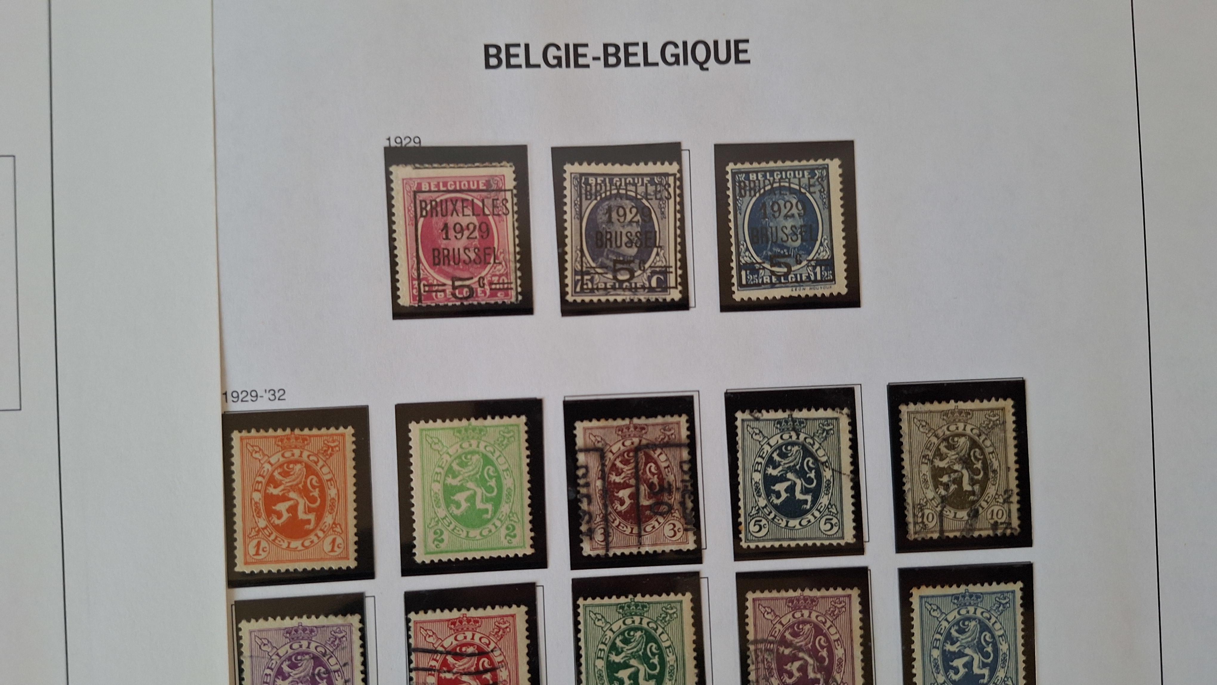 Belgische postzegels, Diverse historische postzegels op 4 albumbladen – foto 6 – kavel bij Goeiendeal