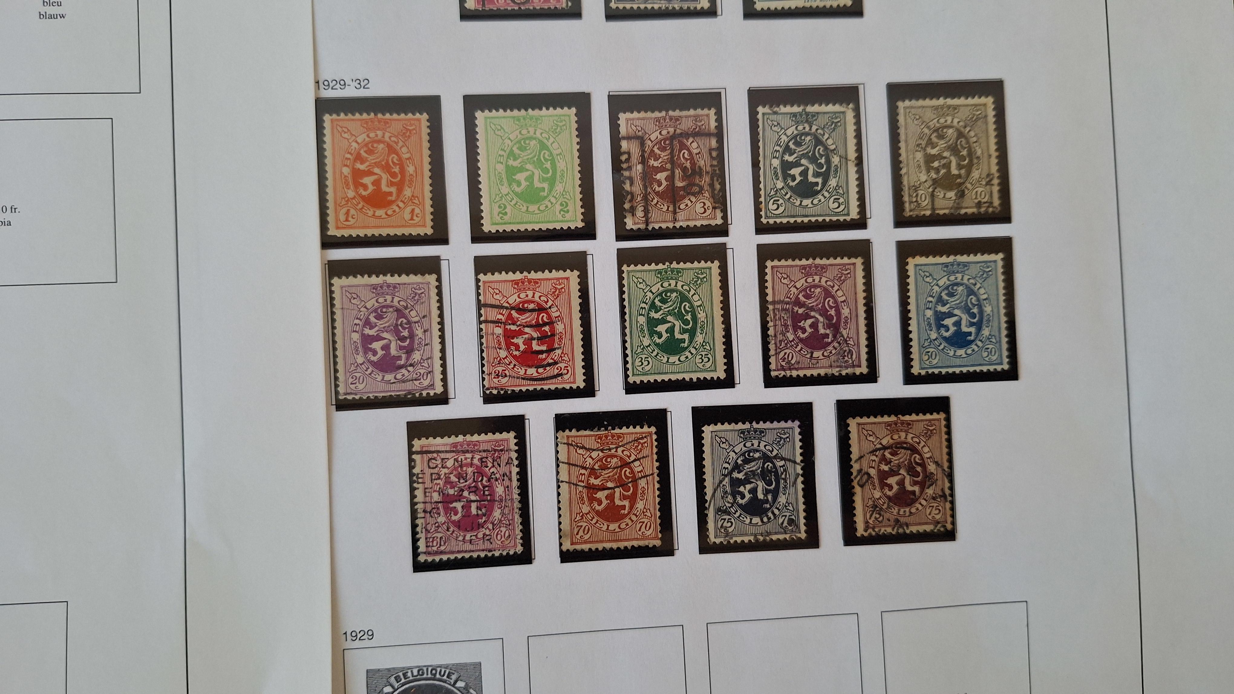 Belgische postzegels, Diverse historische postzegels op 4 albumbladen – foto 7 – kavel bij Goeiendeal