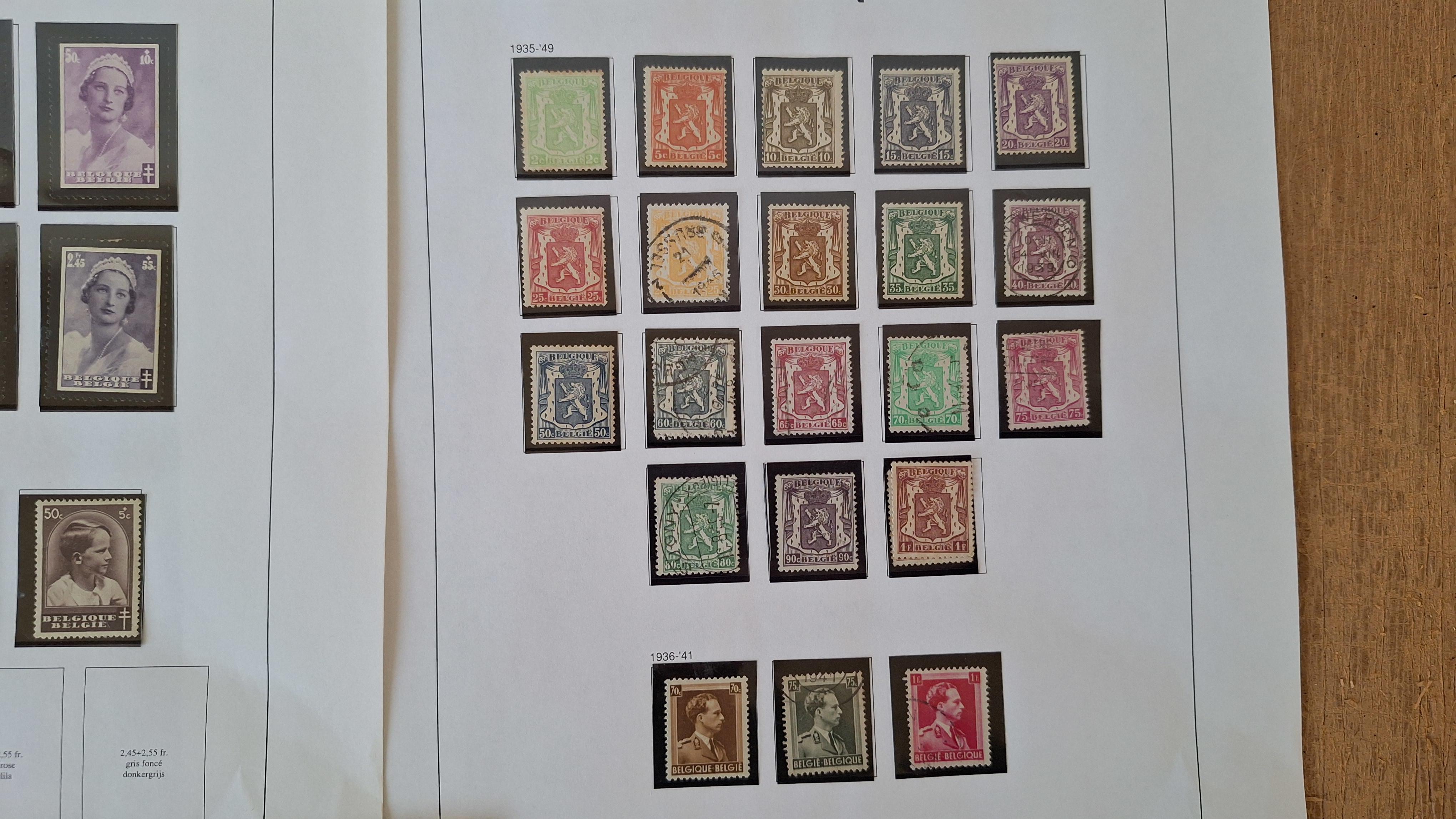 Belgische postzegels, Diverse historische postzegels op 4 albumbladen – foto 4 – kavel bij Goeiendeal