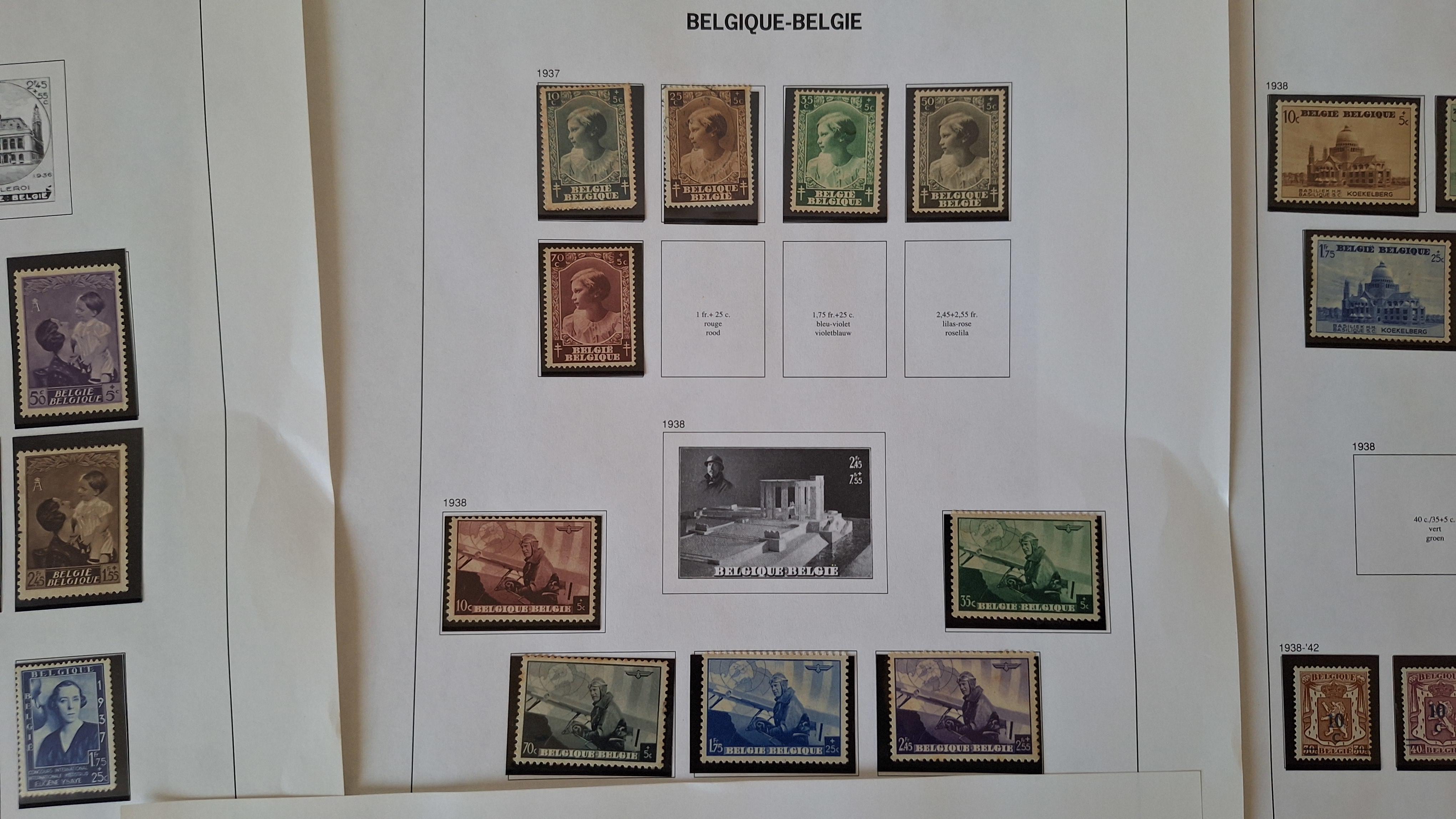 Belgische postzegels, Diverse historische postzegels op 4 albumbladen – foto 3 – kavel bij Goeiendeal