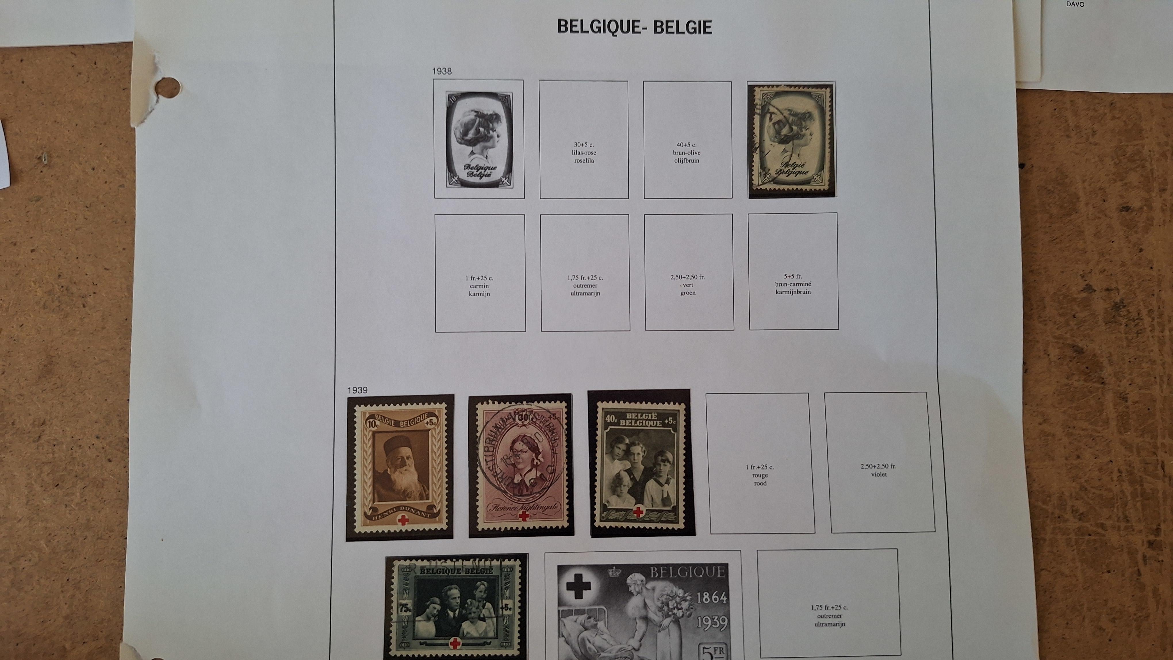 Belgische postzegels, Diverse historische postzegels op 4 albumbladen – foto 5 – kavel bij Goeiendeal