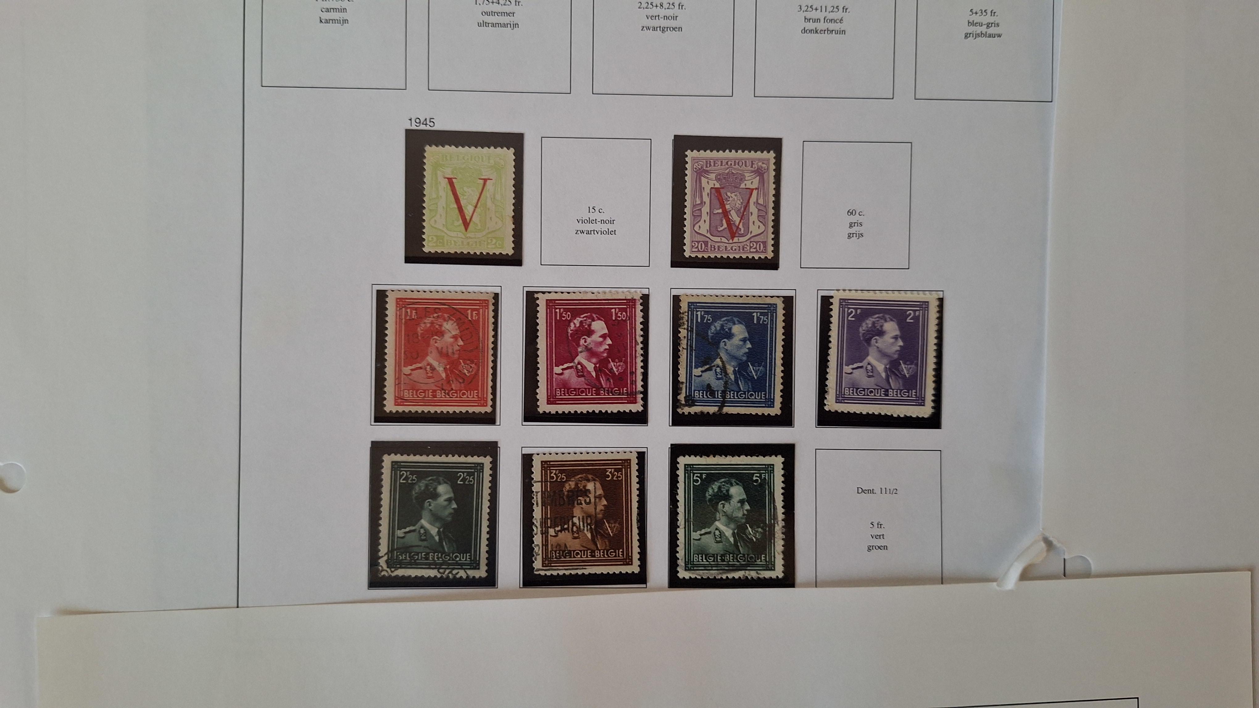 Belgische postzegels, Diverse historische postzegels op 5 albumbladen – foto 3 – kavel bij Goeiendeal