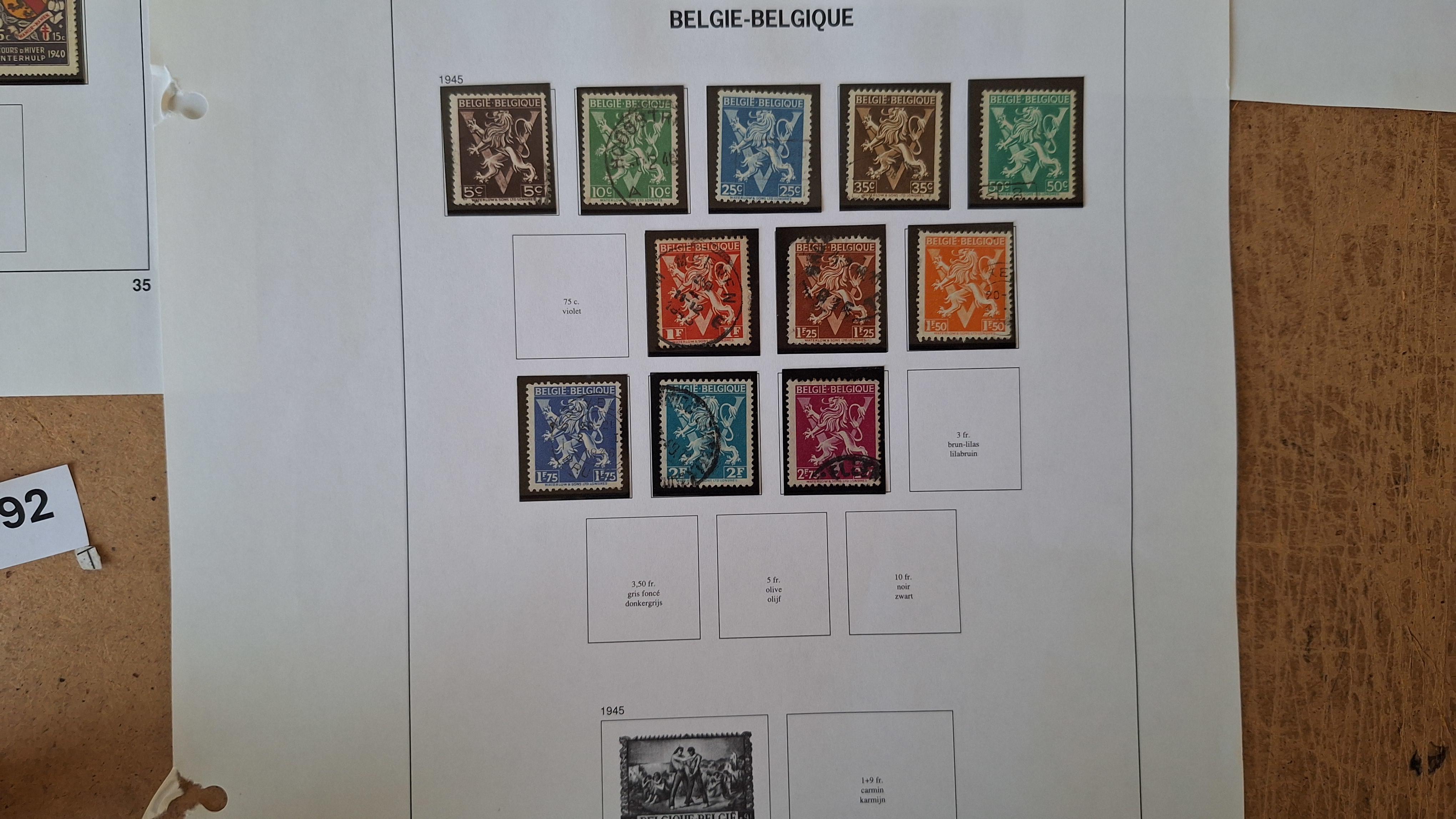Belgische postzegels, Diverse historische postzegels op 5 albumbladen – foto 4 – kavel bij Goeiendeal