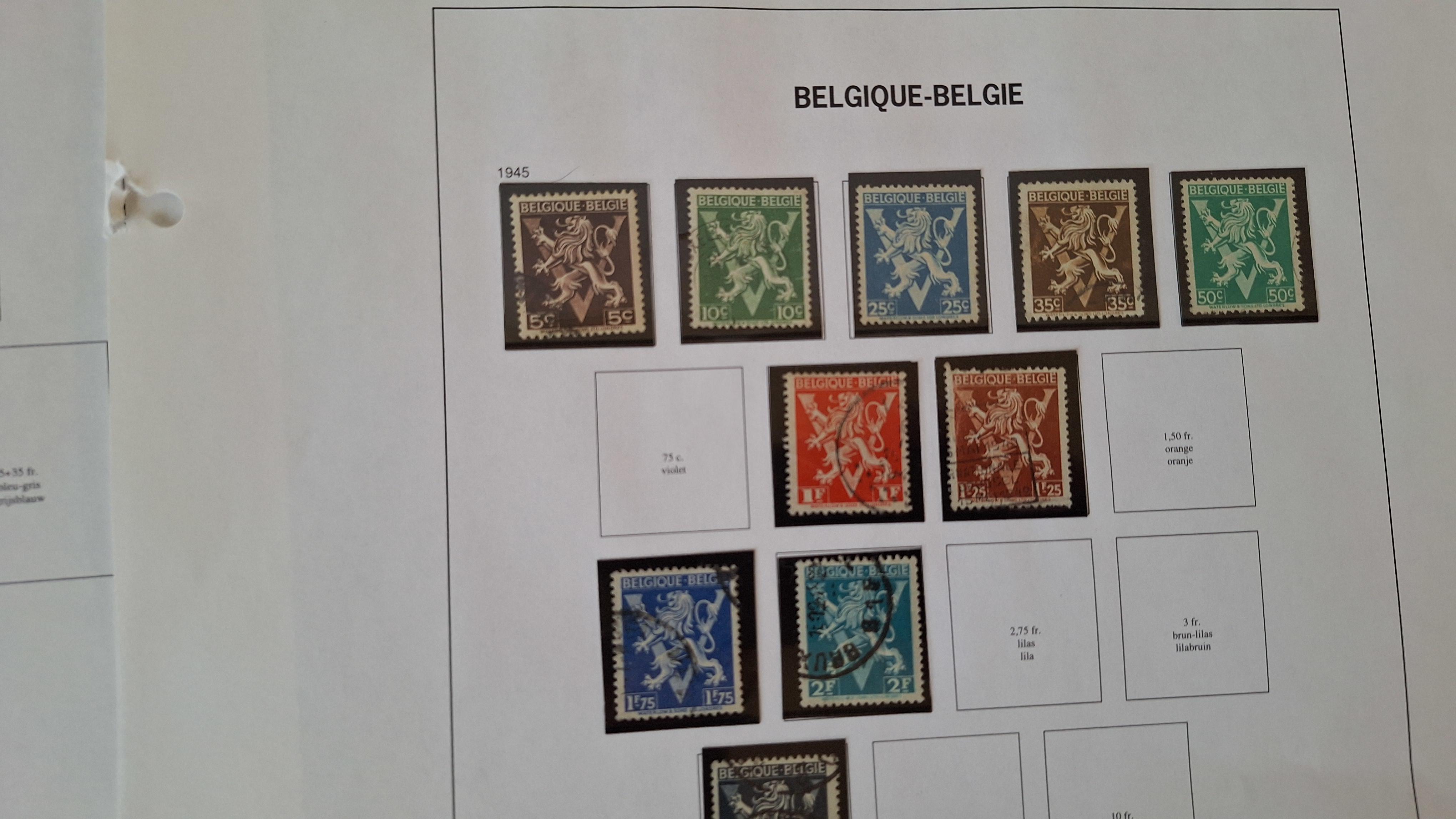 Belgische postzegels, Diverse historische postzegels op 5 albumbladen – foto 5 – kavel bij Goeiendeal