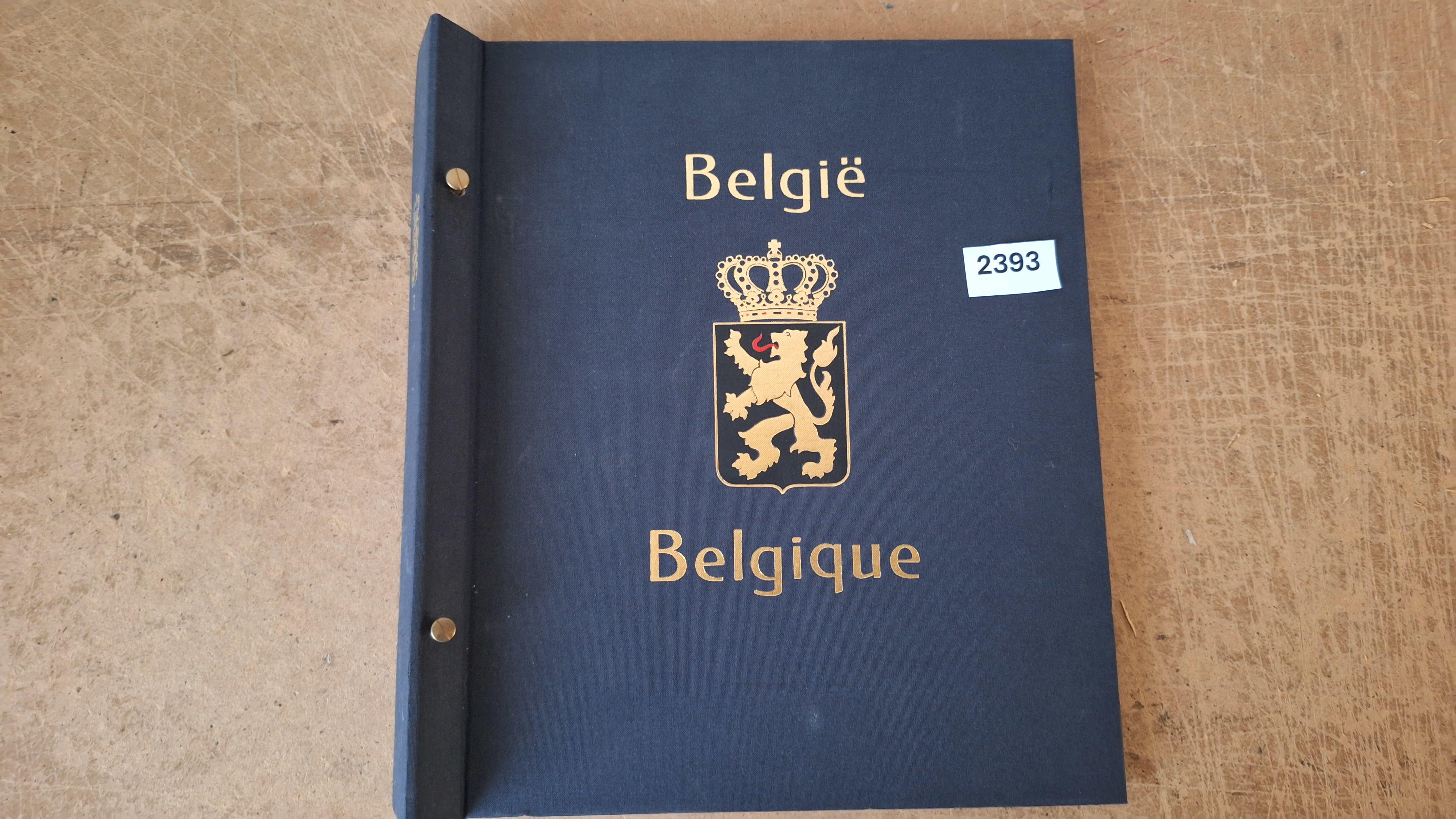 Postzegelalbum, België/Belgique Davo Album emt vnl lege bladen,enkele met postzegels – kavel bij Goeiendeal