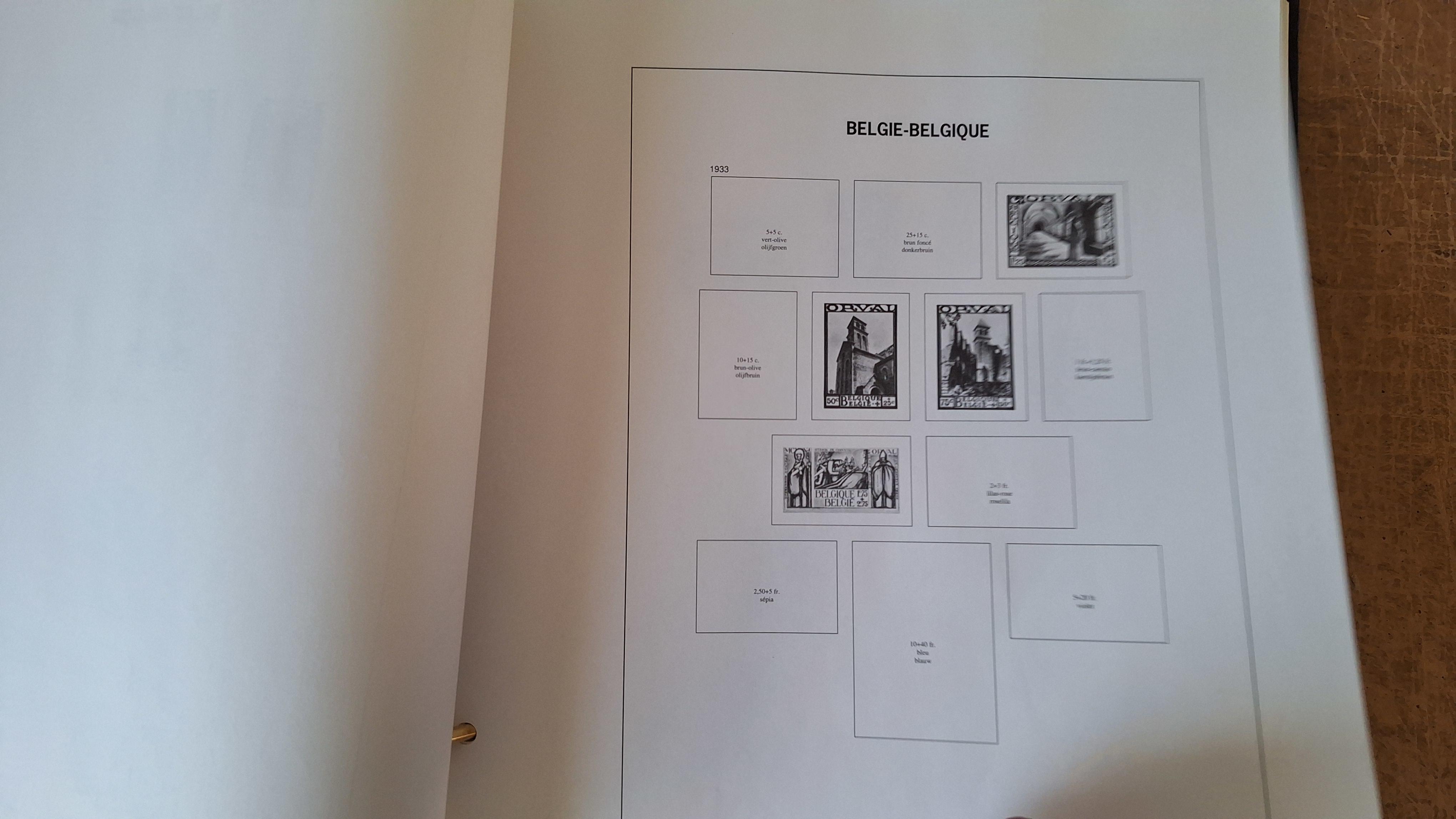 Postzegelalbum, België/Belgique Davo Album emt vnl lege bladen,enkele met postzegels – foto 3 – kavel bij Goeiendeal