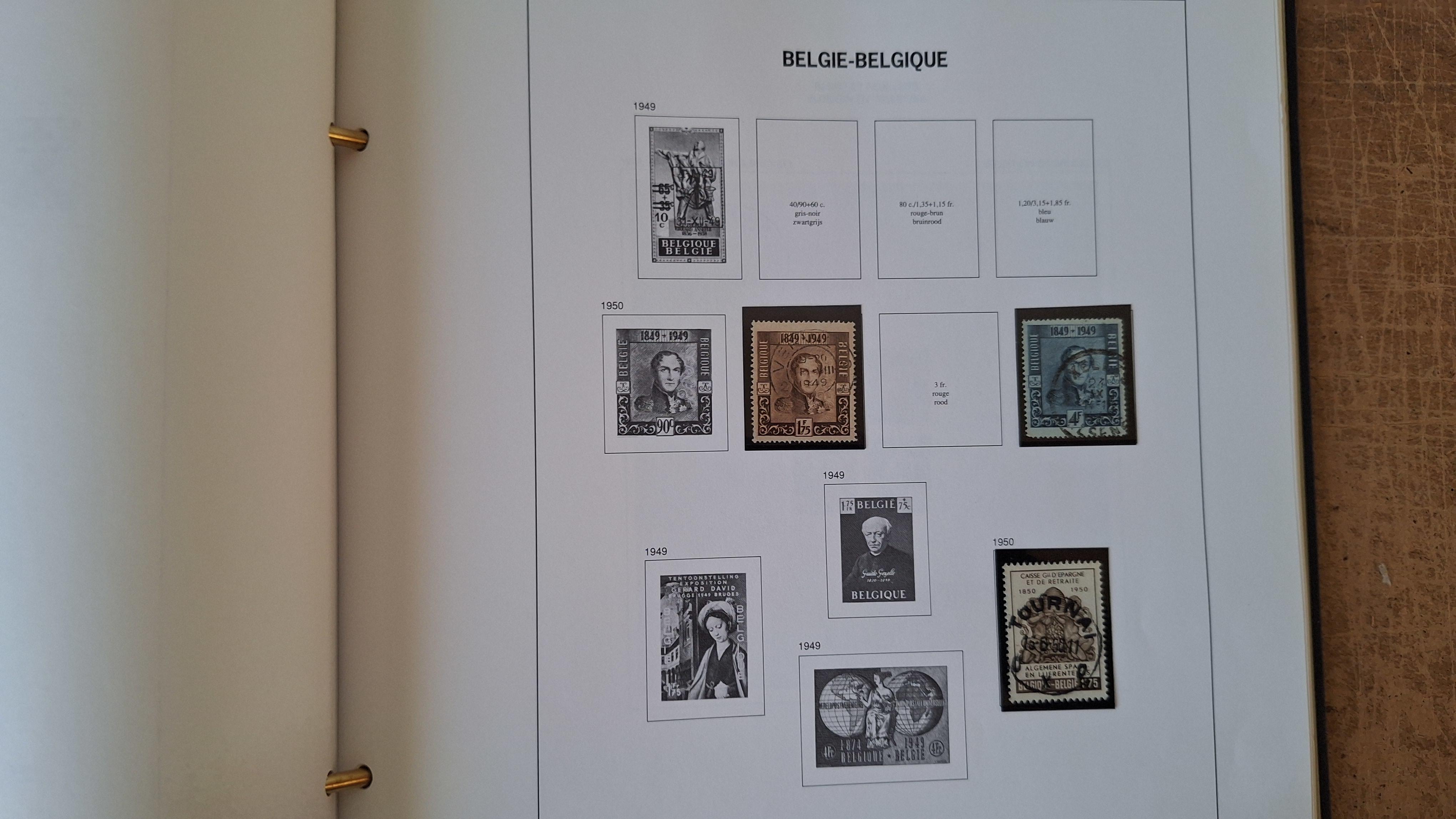 Postzegelalbum, België/Belgique Davo Album emt vnl lege bladen,enkele met postzegels – foto 7 – kavel bij Goeiendeal