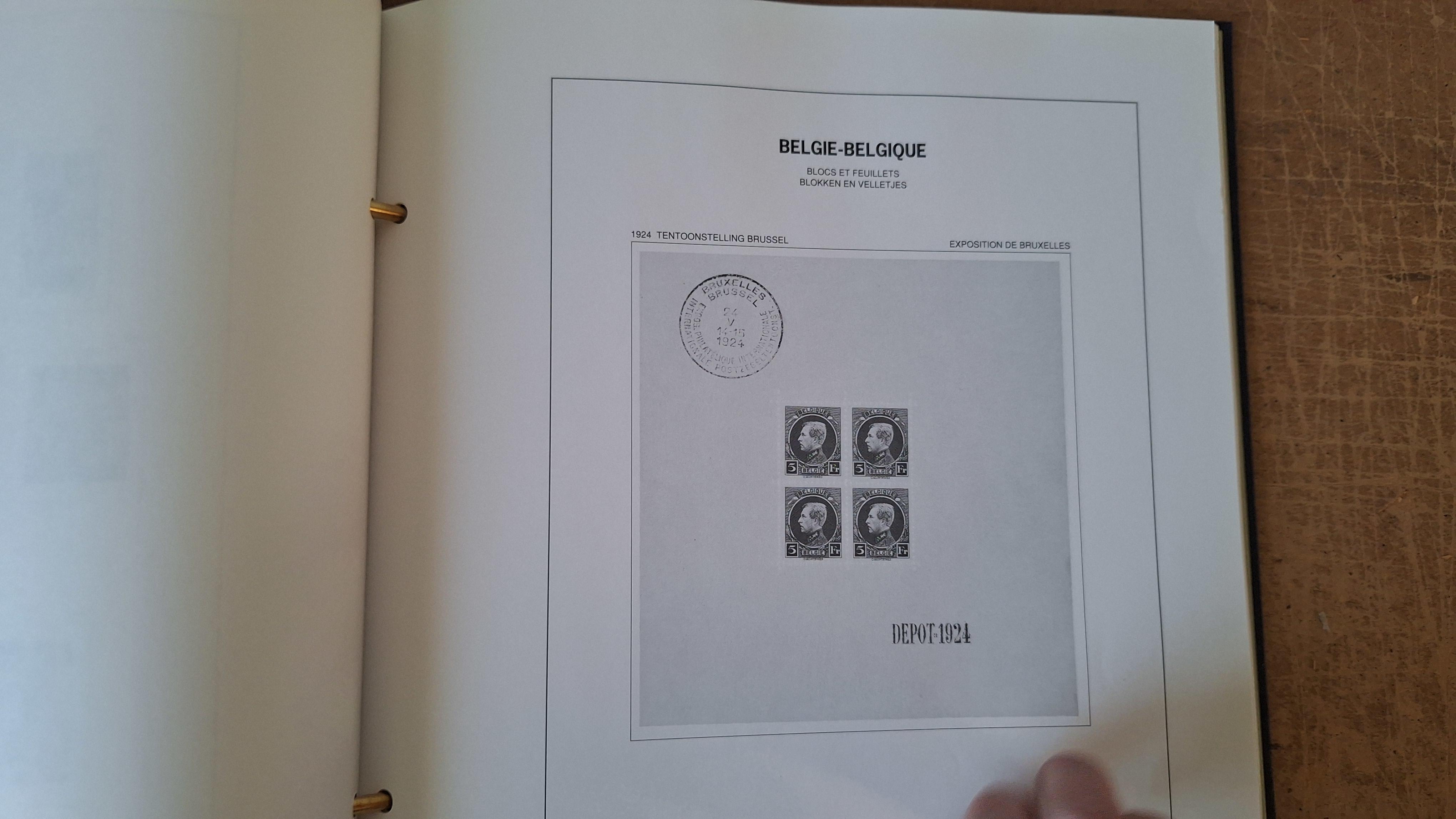 Postzegelalbum, België/Belgique Davo Album emt vnl lege bladen,enkele met postzegels – foto 8 – kavel bij Goeiendeal