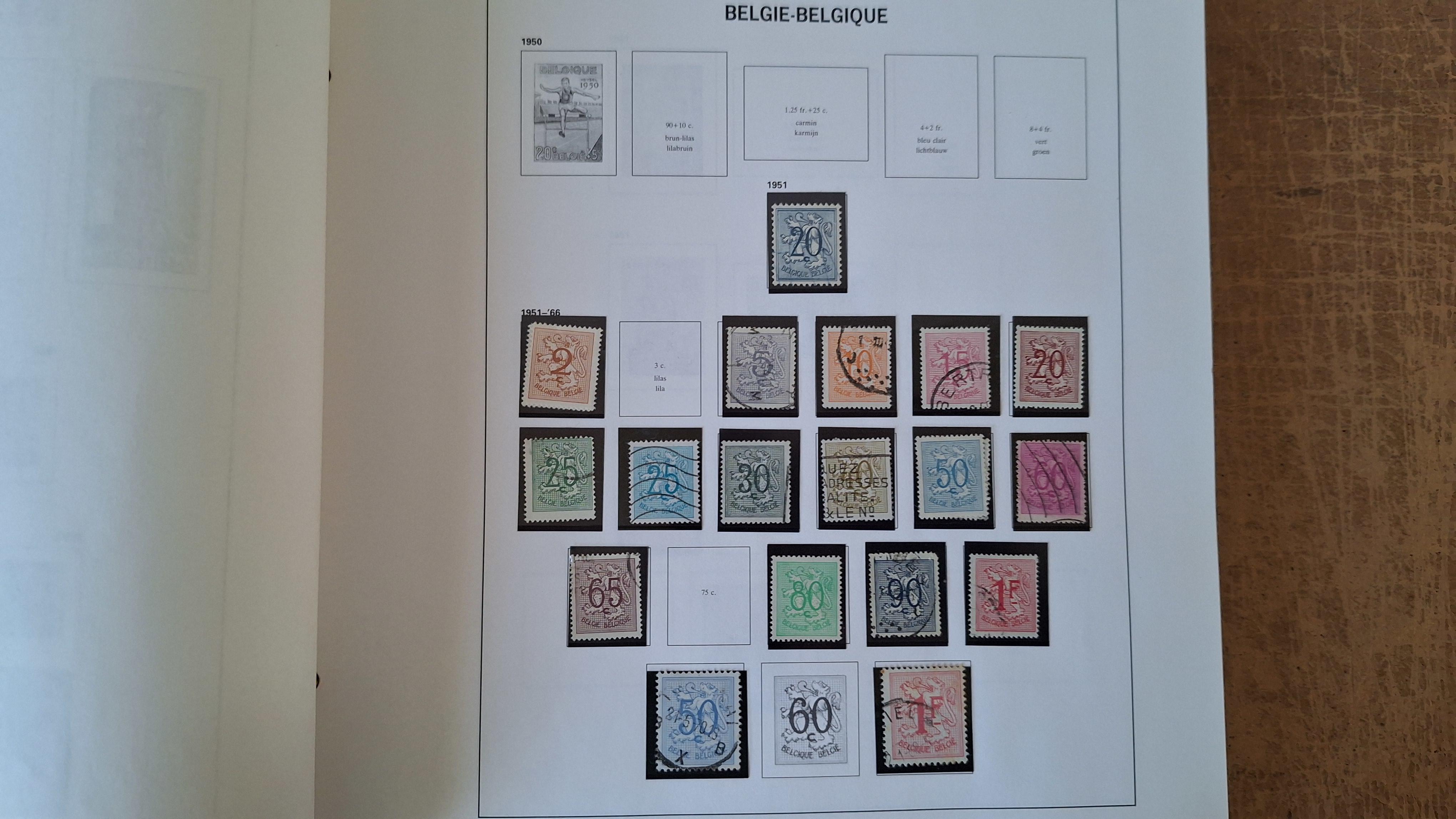 Postzegelalbum, België/Belgique Davo Album emt vnl lege bladen,enkele met postzegels – foto 3 – kavel bij Goeiendeal
