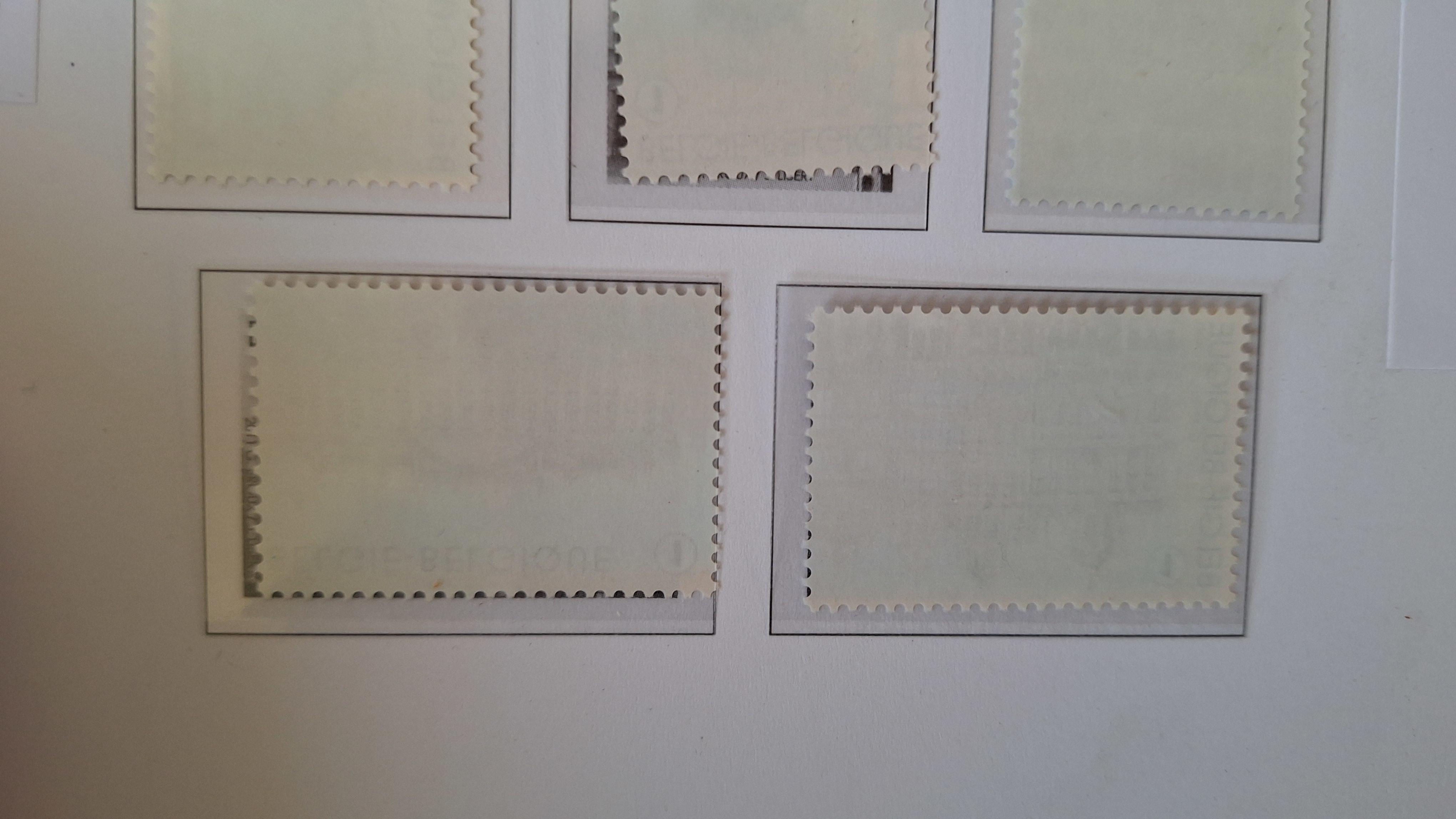 Belgische postzegels, Set van 5 historische postzegels met stadsgezichten nummer 1 – foto 3 – kavel bij Goeiendeal