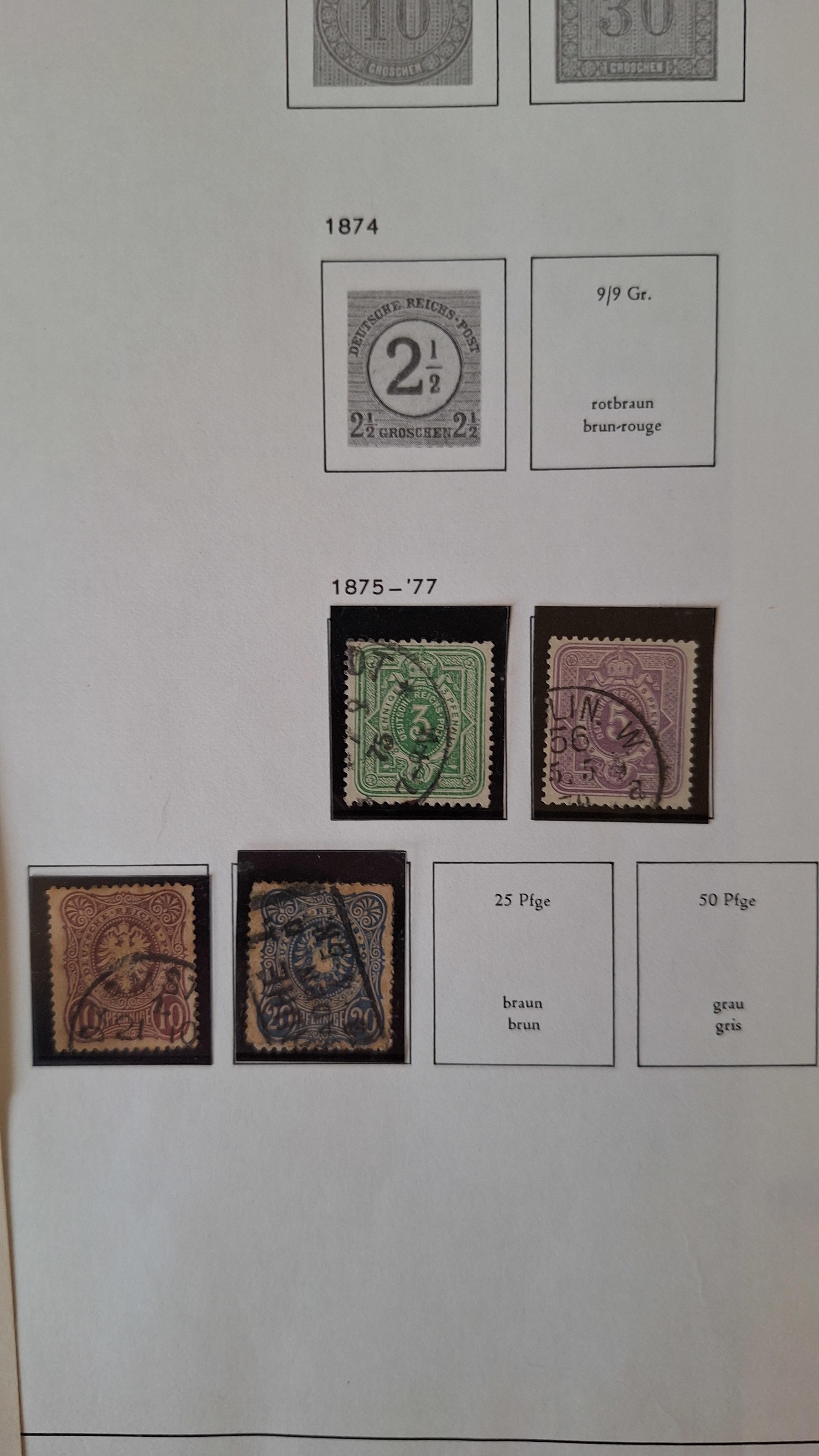 Duitse postzegels, Diverse historische postzegels op 3 albumbladen – foto 3 – kavel bij Goeiendeal
