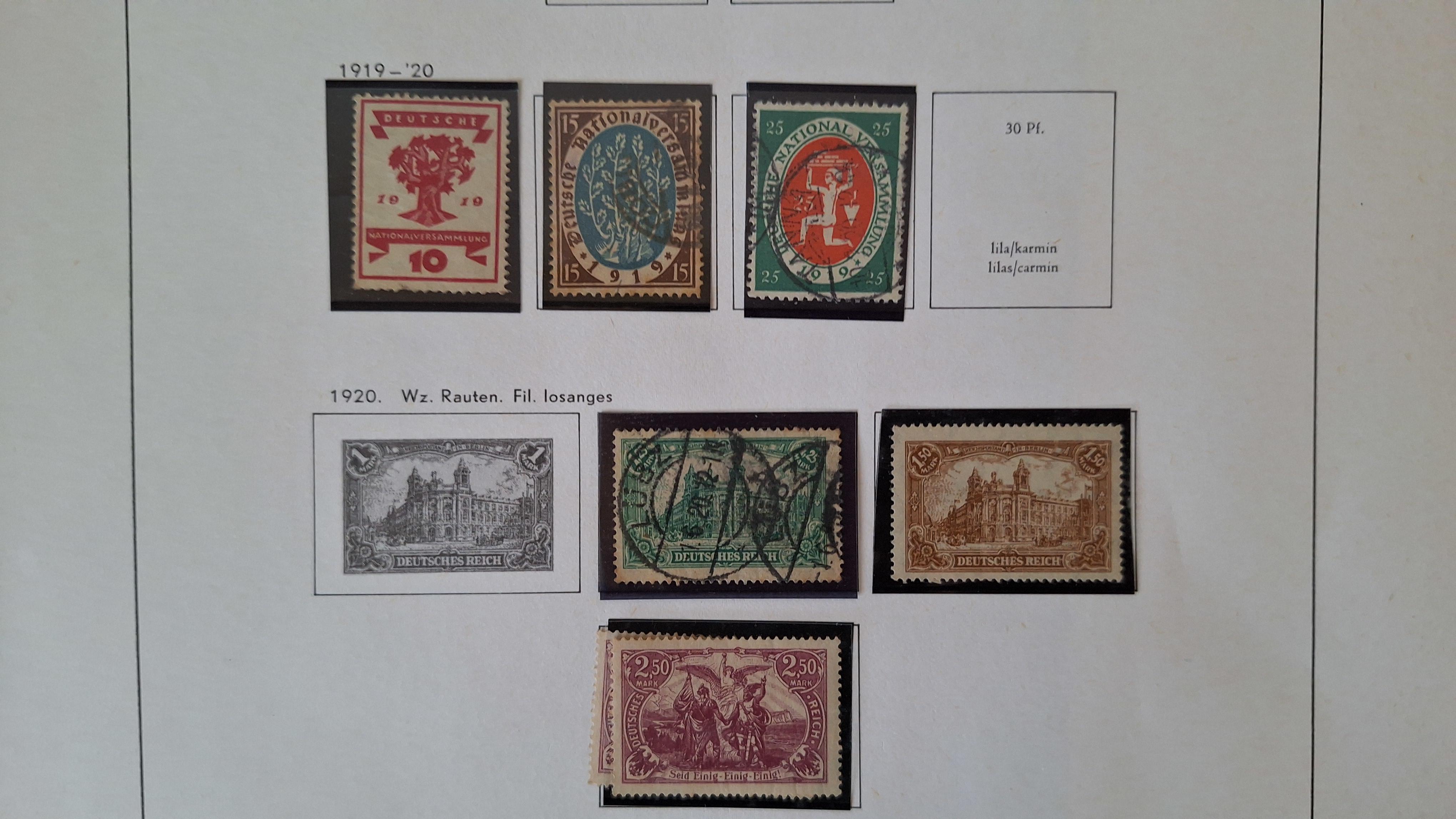 Duitse postzegels, Diverse historische postzegels op 2 albumbladen – foto 2 – kavel bij Goeiendeal