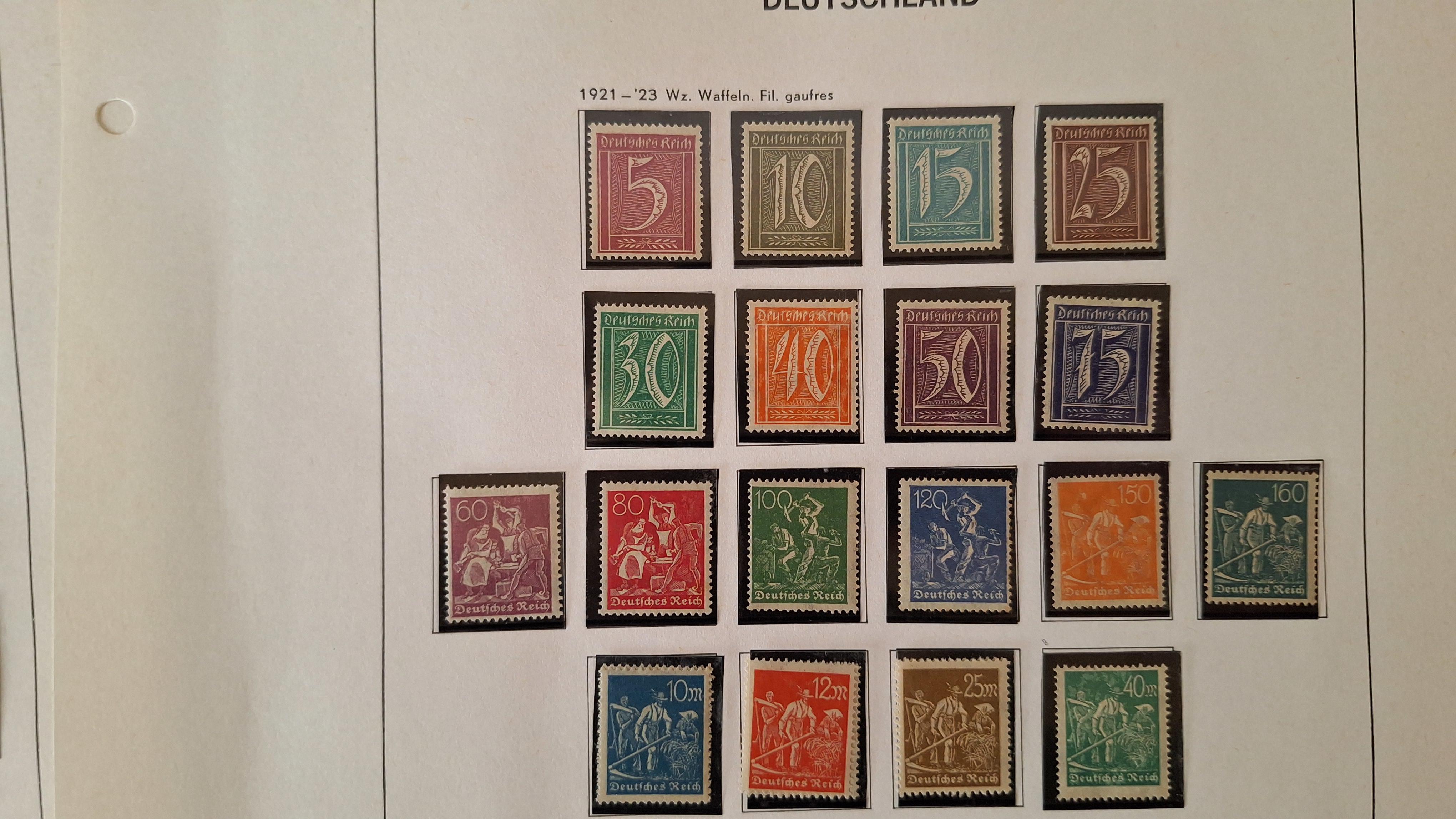 Duitse postzegels, Diverse historische postzegels op 3 albumbladen – foto 6 – kavel bij Goeiendeal