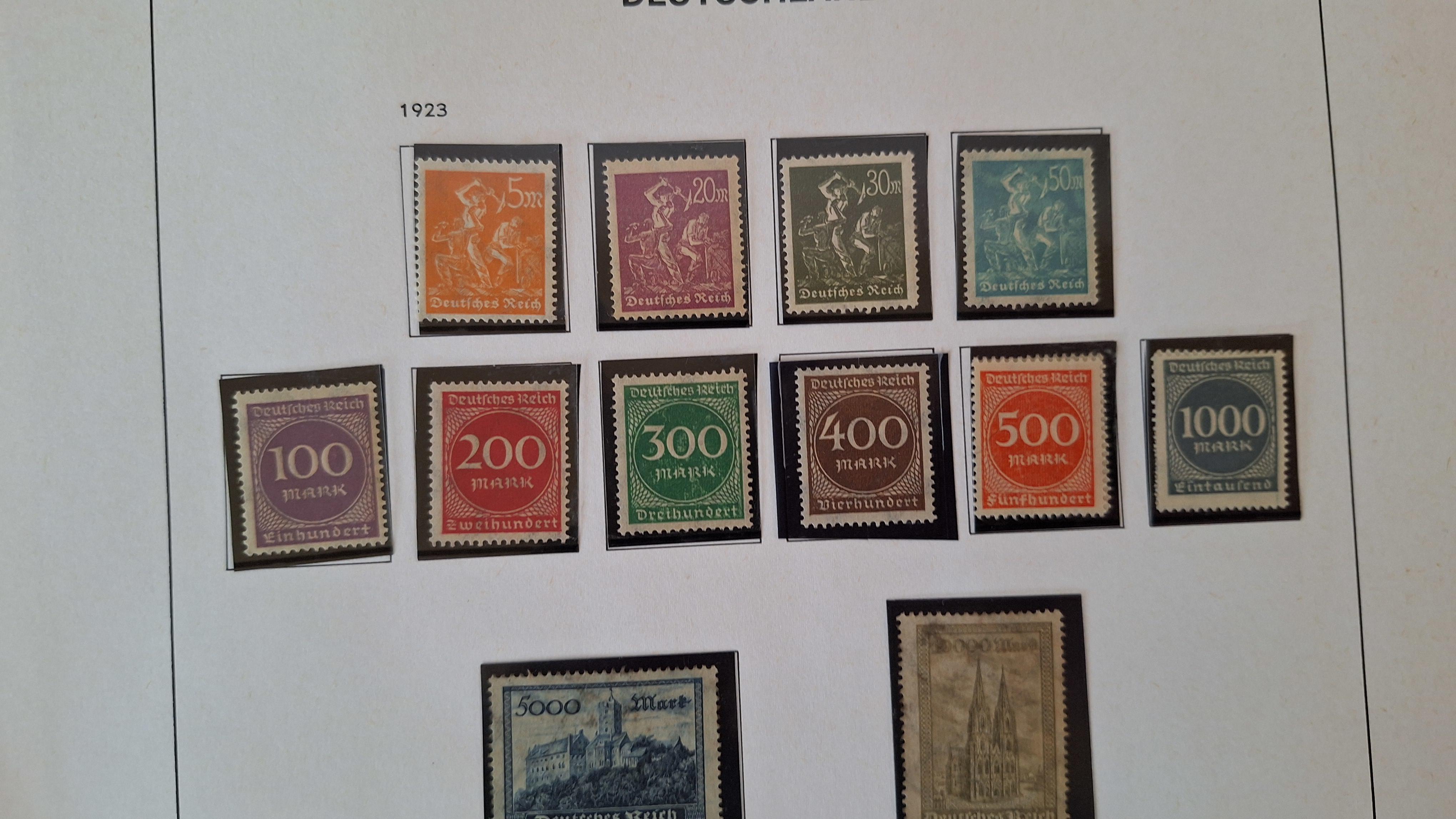 Duitse postzegels, Diverse historische postzegels op 3 albumbladen – foto 5 – kavel bij Goeiendeal