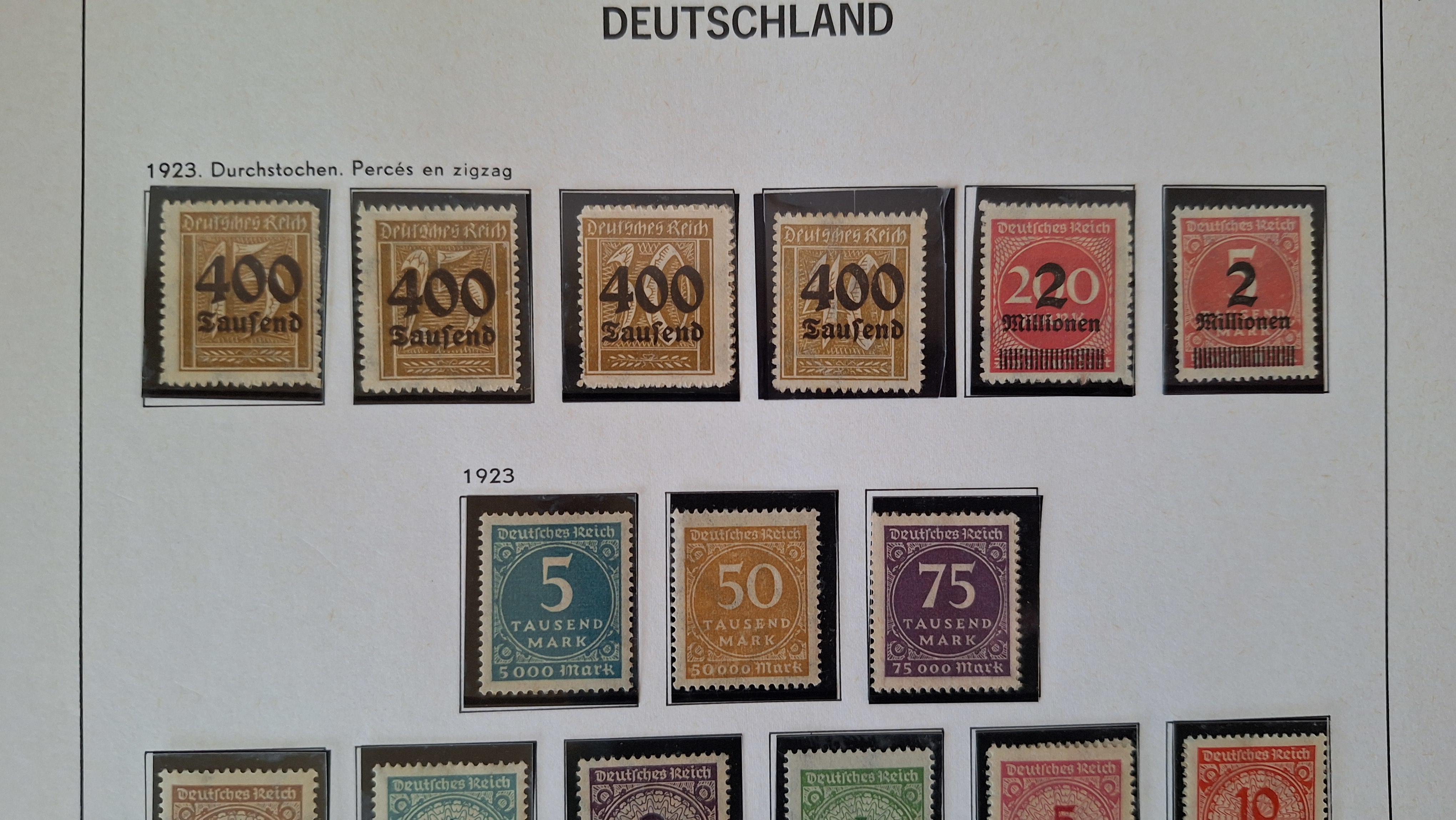 Duitse postzegels, Diverse historische postzegels op 3 albumbladen – foto 2 – kavel bij Goeiendeal