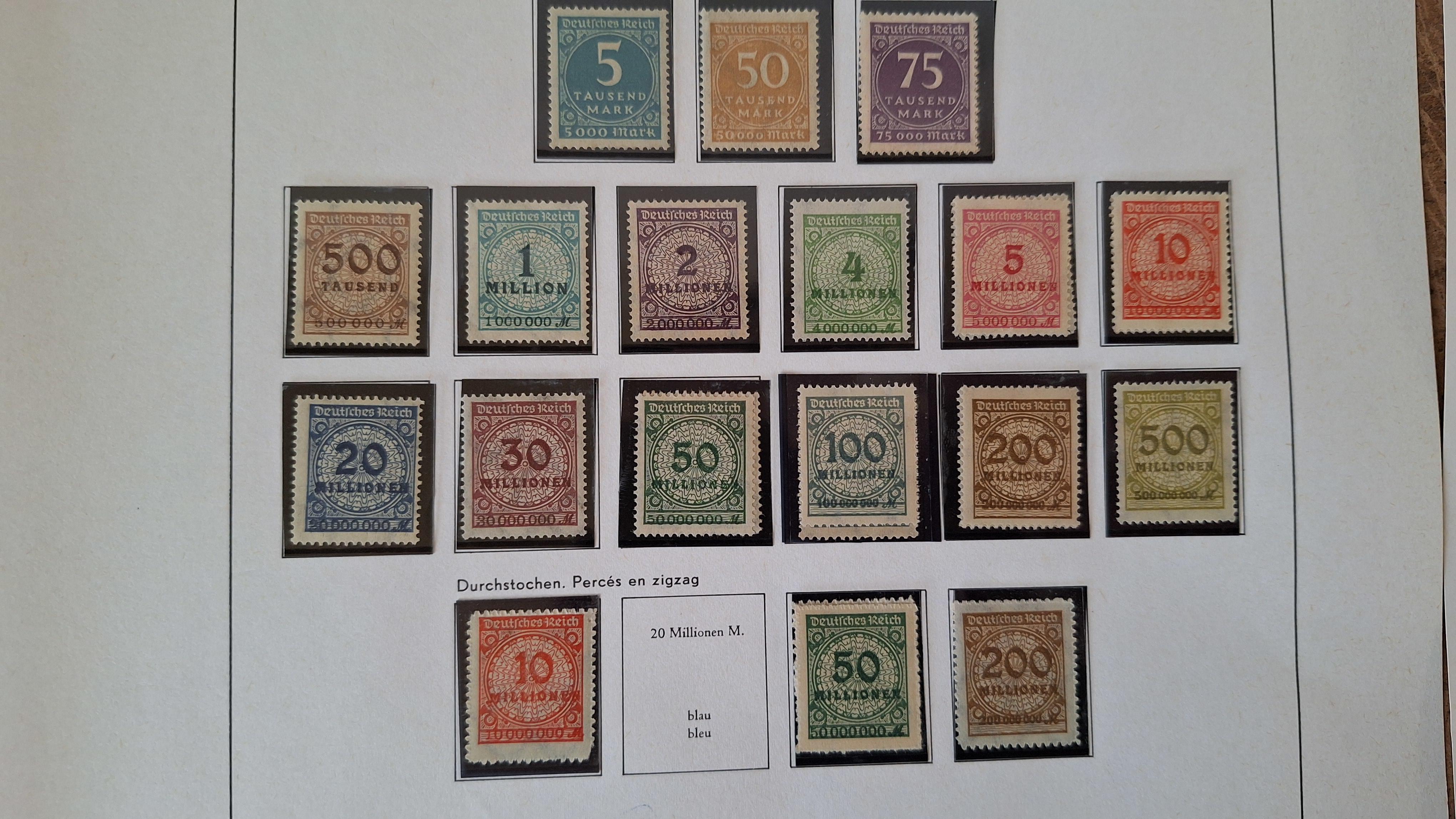 Duitse postzegels, Diverse historische postzegels op 3 albumbladen – foto 3 – kavel bij Goeiendeal