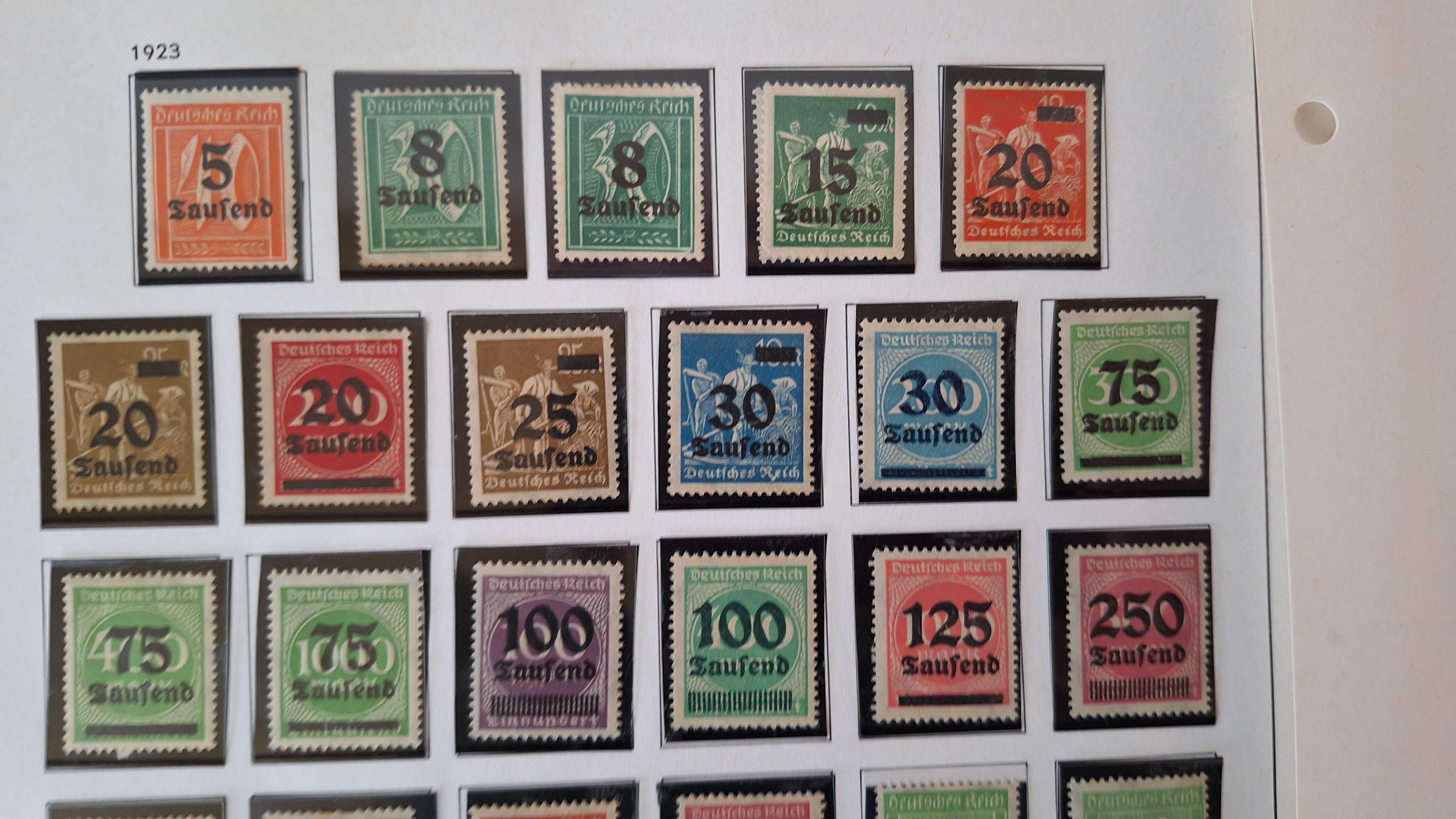 Duitse postzegels, Diverse historische postzegels op 3 albumbladen – foto 4 – kavel bij Goeiendeal