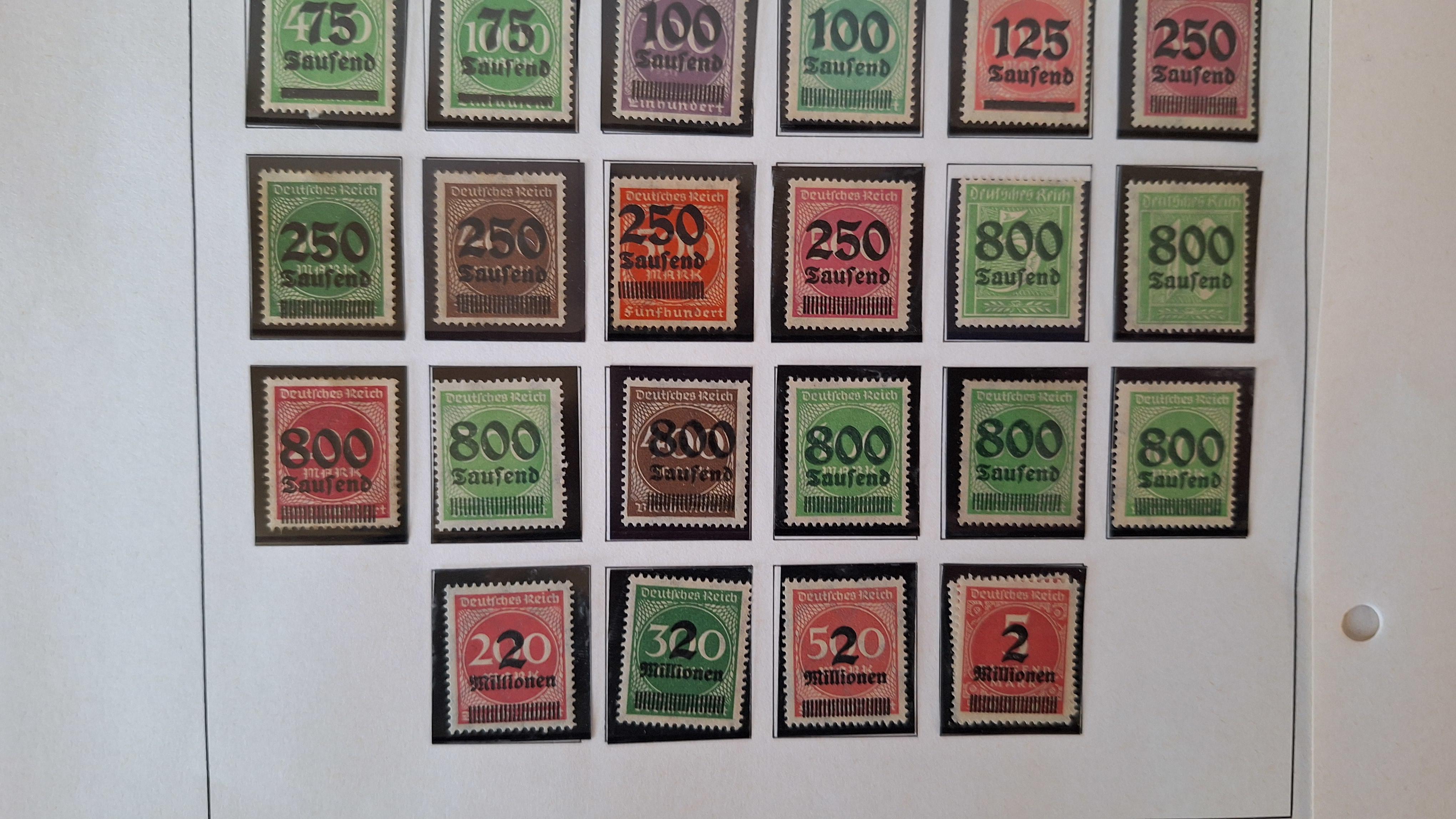 Duitse postzegels, Diverse historische postzegels op 3 albumbladen – foto 5 – kavel bij Goeiendeal
