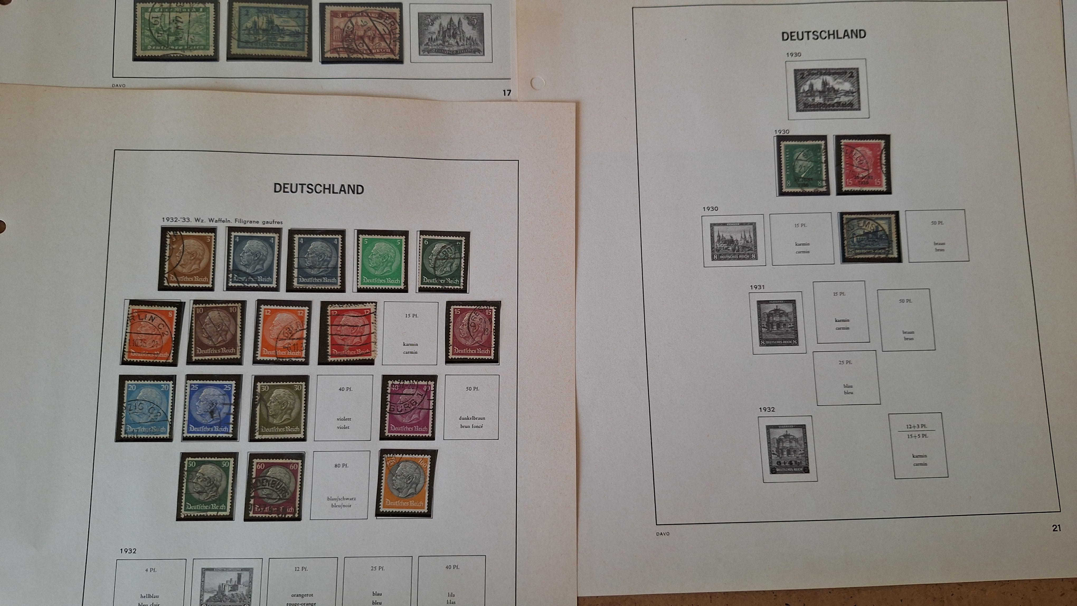 Duitse postzegels, Diverse historische postzegels op 5 albumbladen – foto 6 – kavel bij Goeiendeal