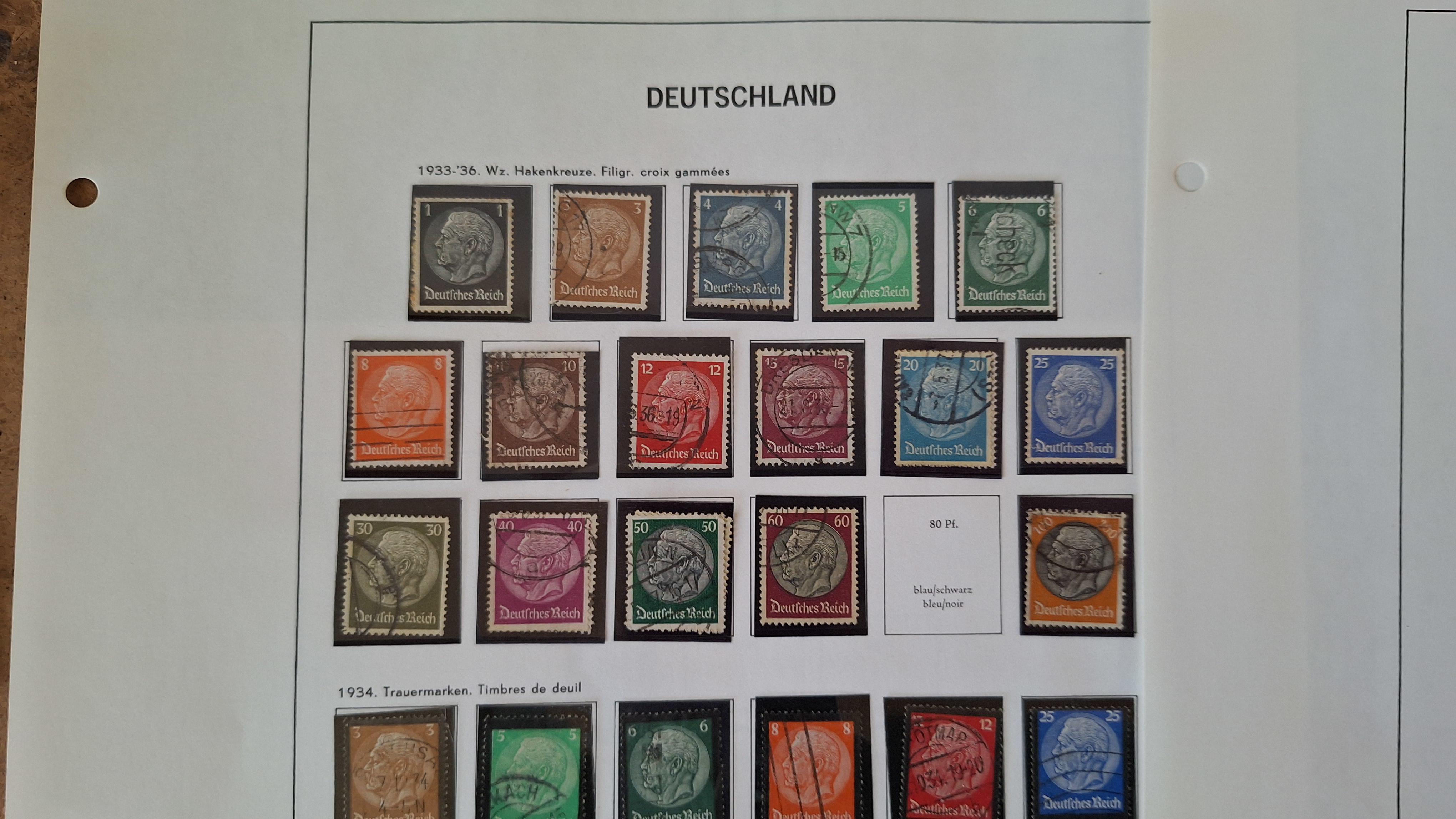 Duitse postzegels, Diverse historische postzegels op 3 albumbladen – foto 2 – kavel bij Goeiendeal