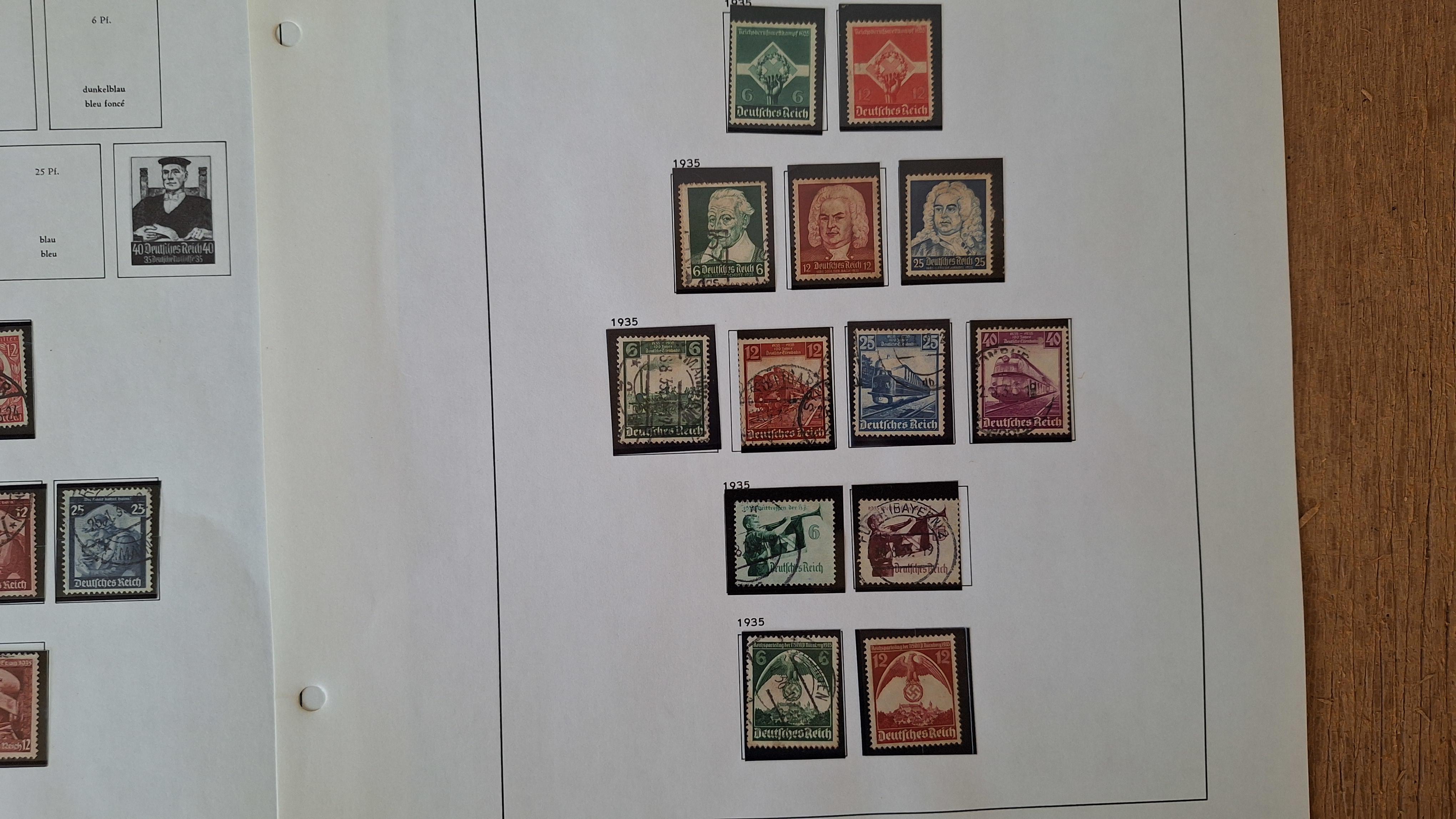 Duitse postzegels, Diverse historische postzegels op 3 albumbladen – foto 6 – kavel bij Goeiendeal