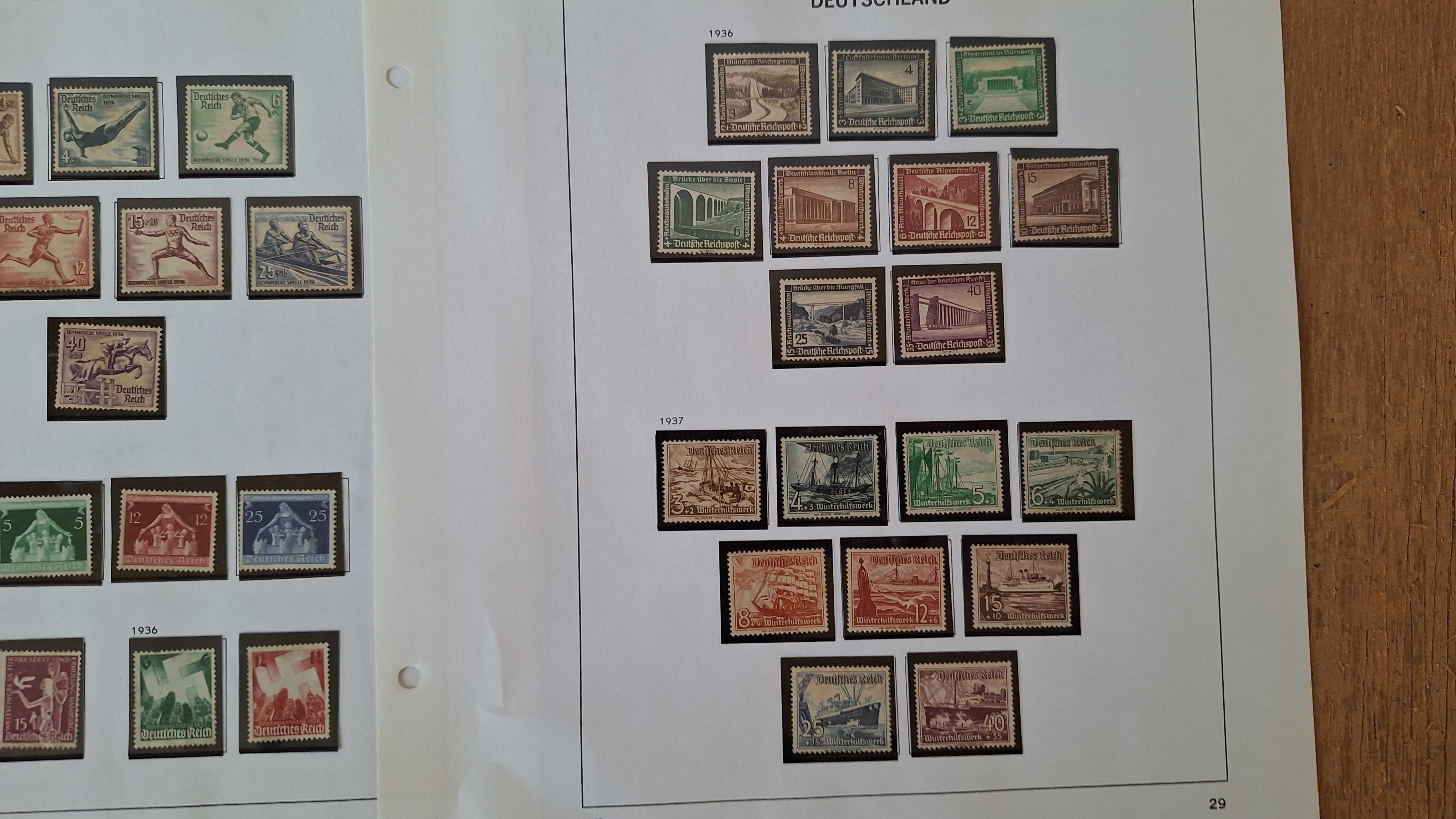 Duitse postzegels, Diverse historische postzegels op 4 albumbladen – foto 4 – kavel bij Goeiendeal