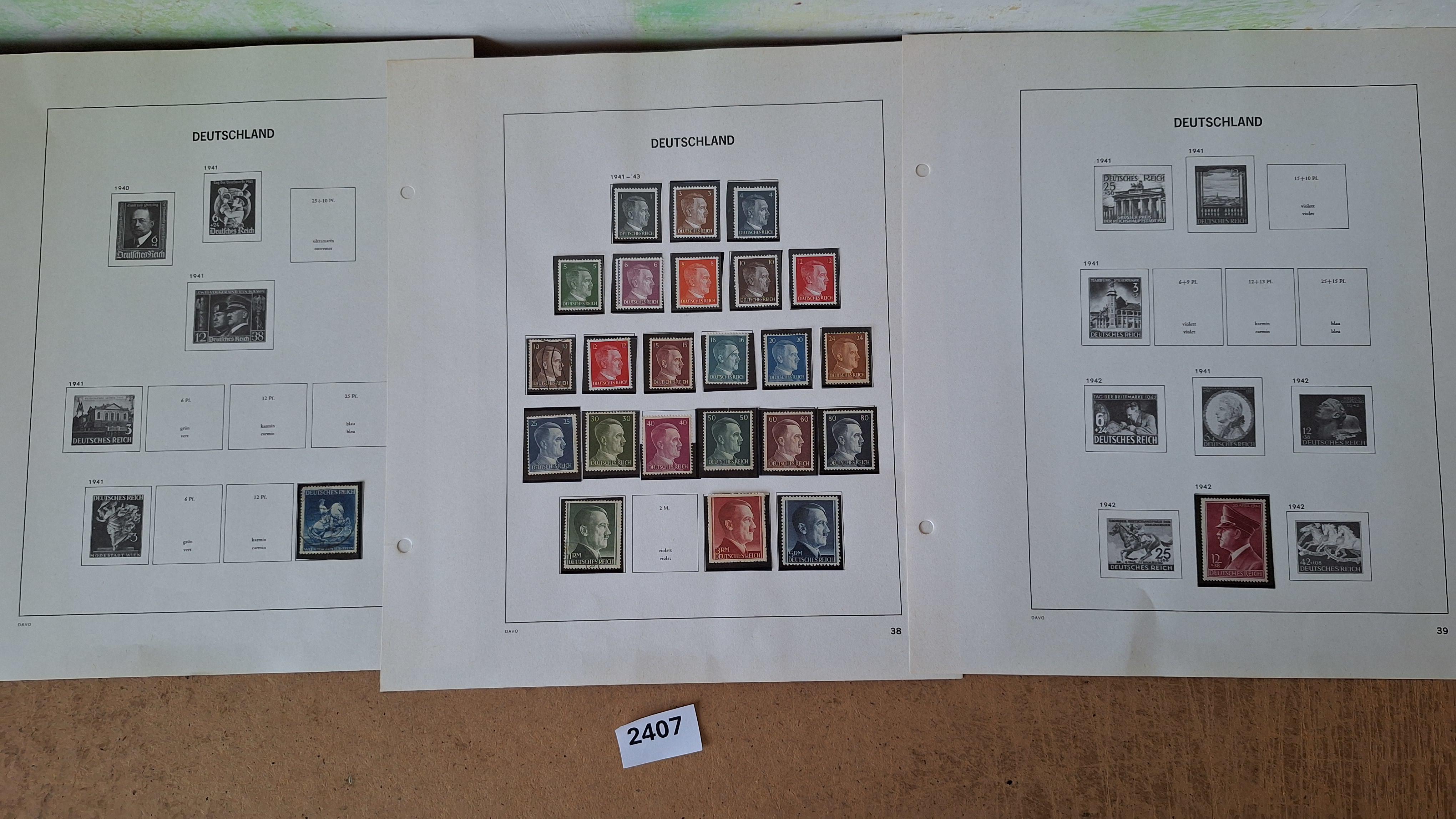 Duitse postzegels, Diverse historische postzegels op 3 albumbladen – kavel bij Goeiendeal