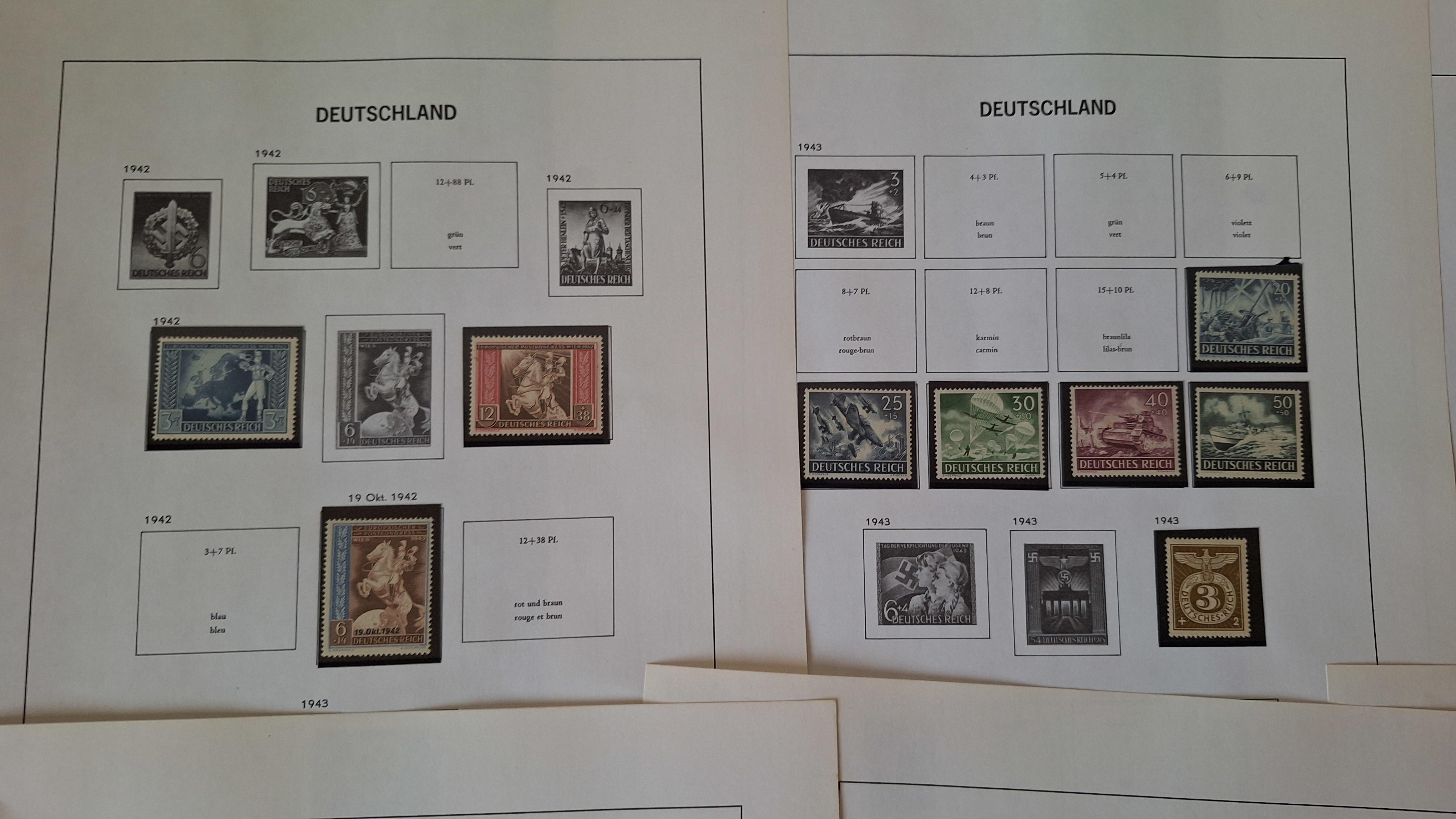 Duitse postzegels, Diverse historische postzegels op 6 albumbladen – foto 2 – kavel bij Goeiendeal
