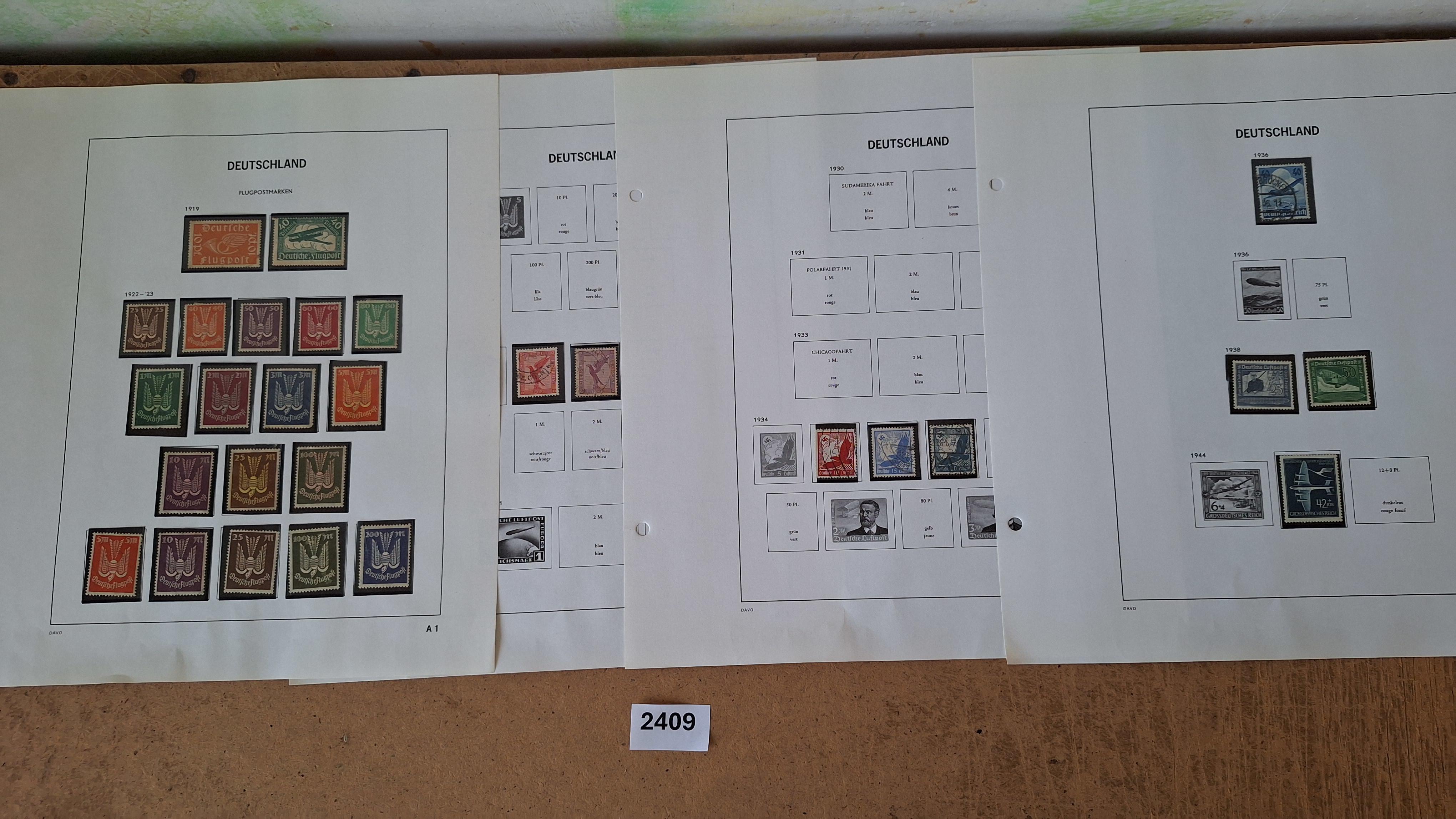 Duitse postzegels, Diverse historische postzegels op 4 albumbladen – kavel bij Goeiendeal
