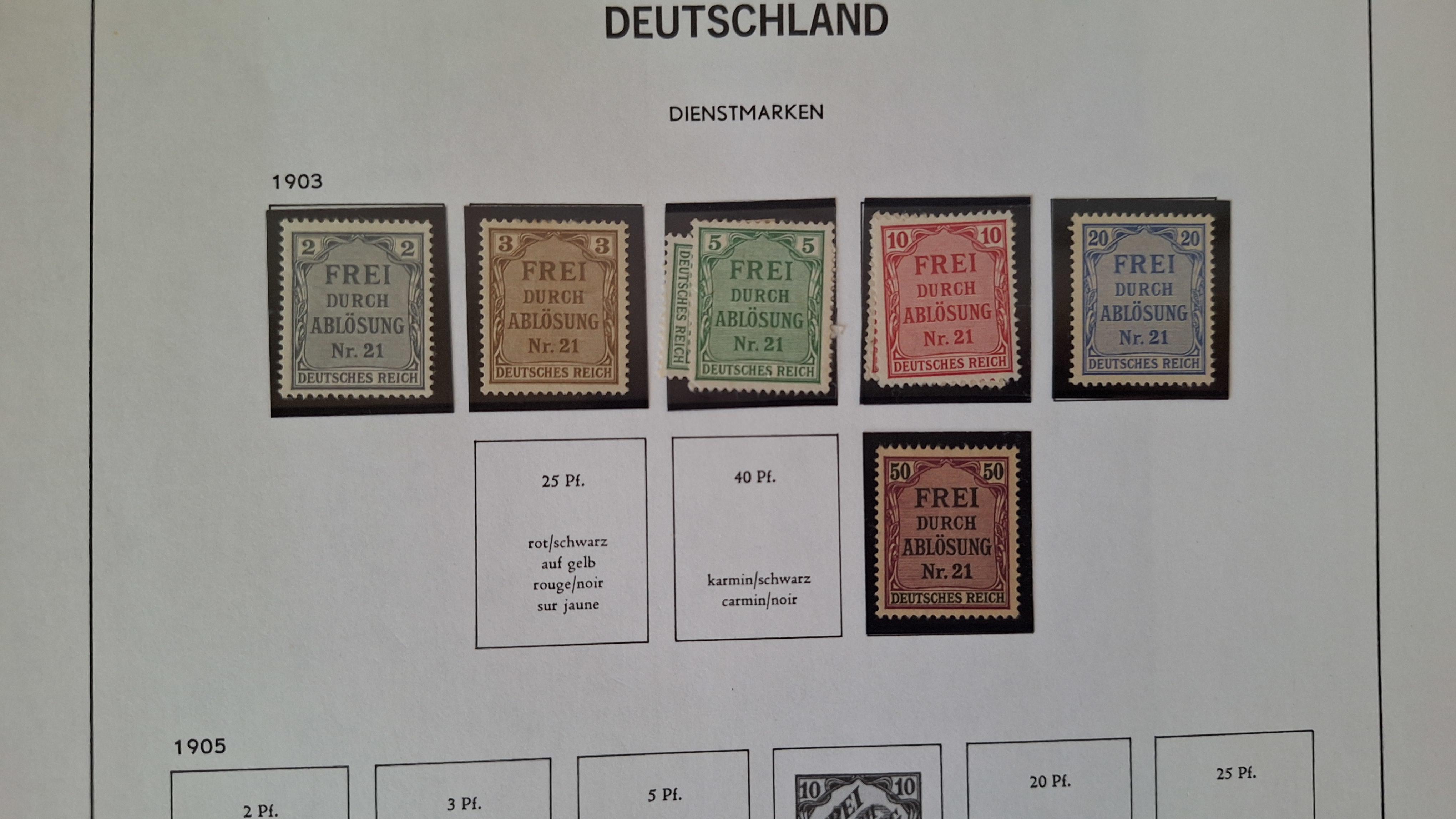 Duitse postzegels, Diverse historische postzegels op 3 albumbladen – foto 2 – kavel bij Goeiendeal
