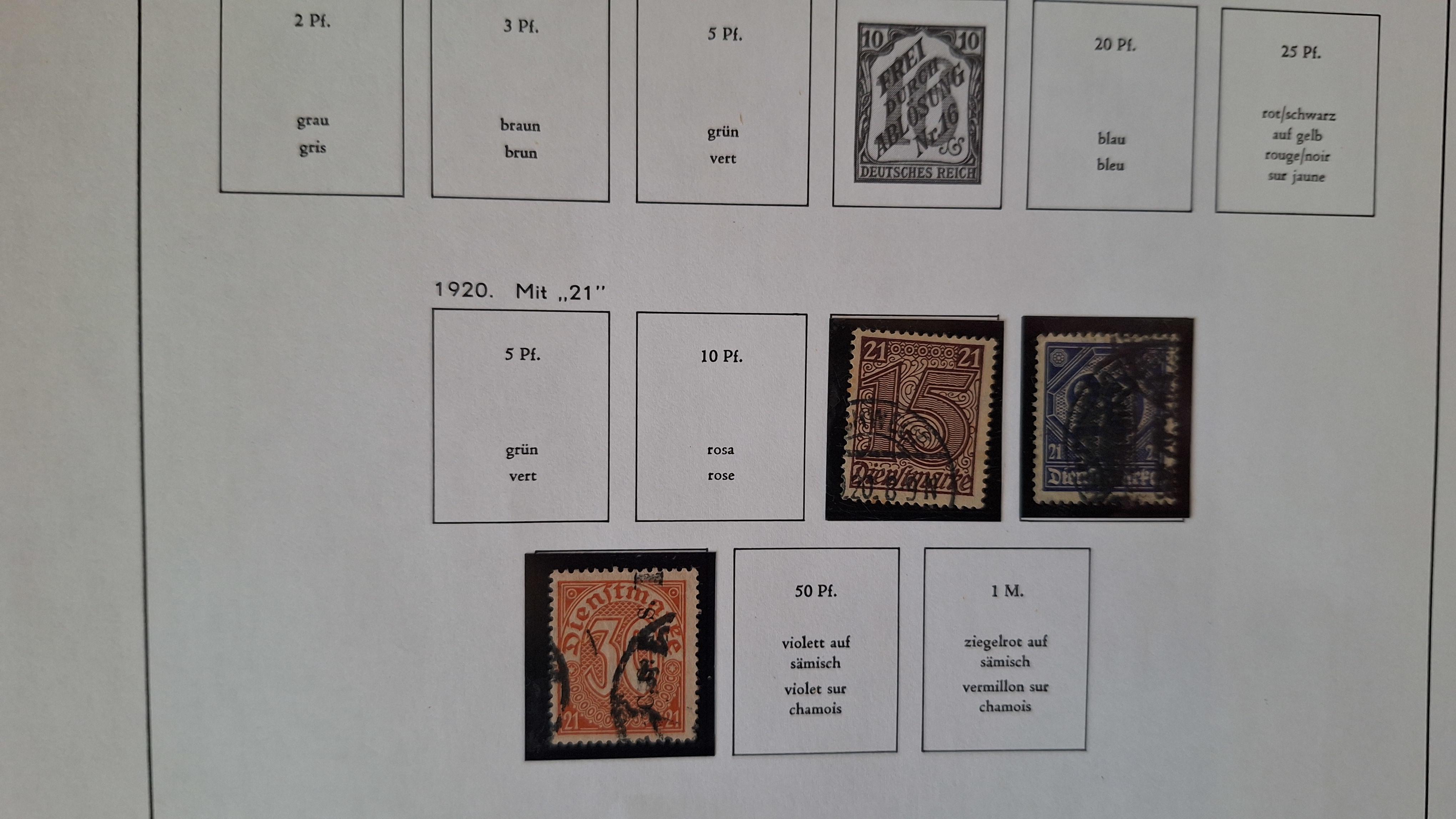 Duitse postzegels, Diverse historische postzegels op 3 albumbladen – foto 3 – kavel bij Goeiendeal