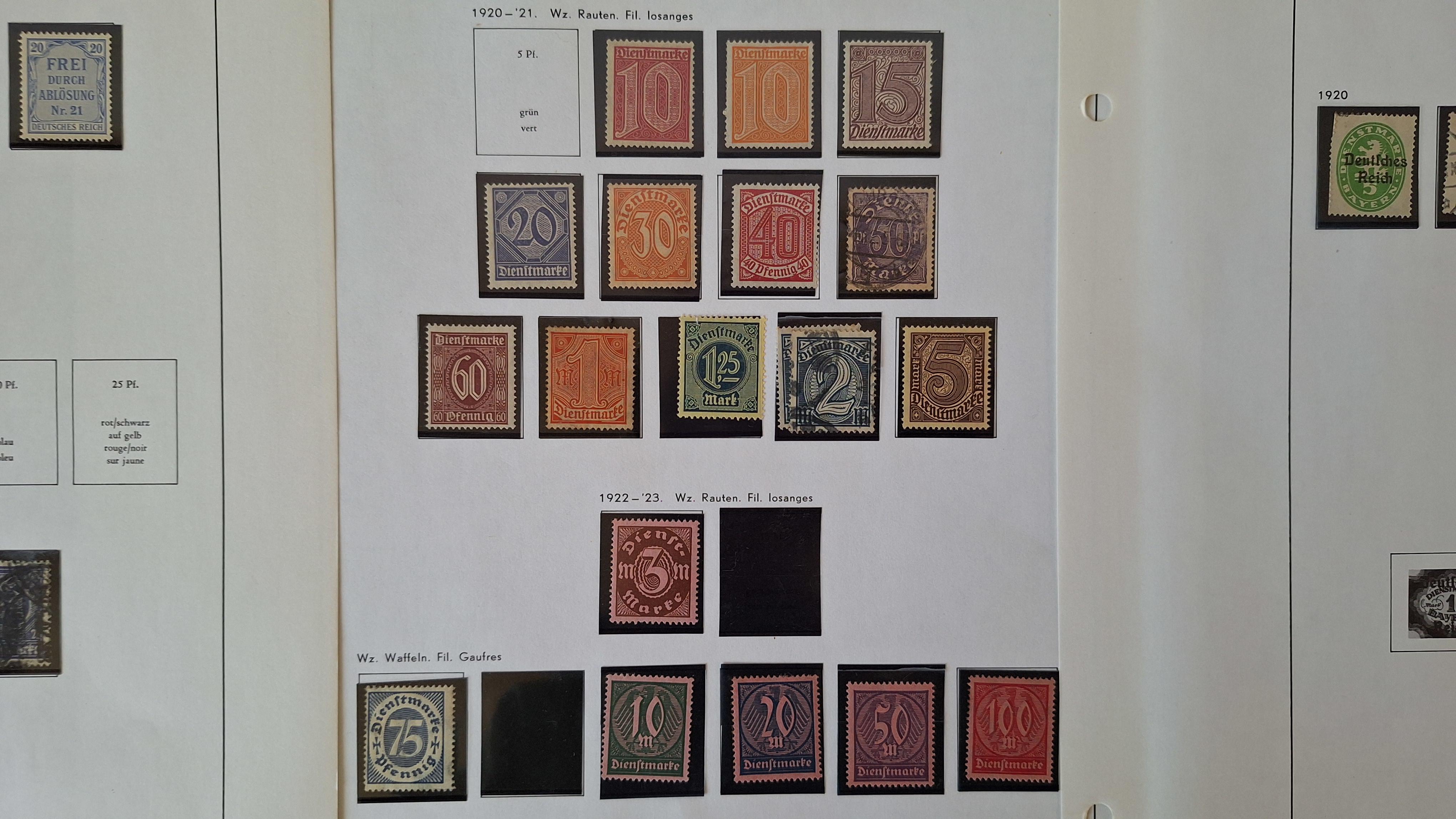 Duitse postzegels, Diverse historische postzegels op 3 albumbladen – foto 4 – kavel bij Goeiendeal