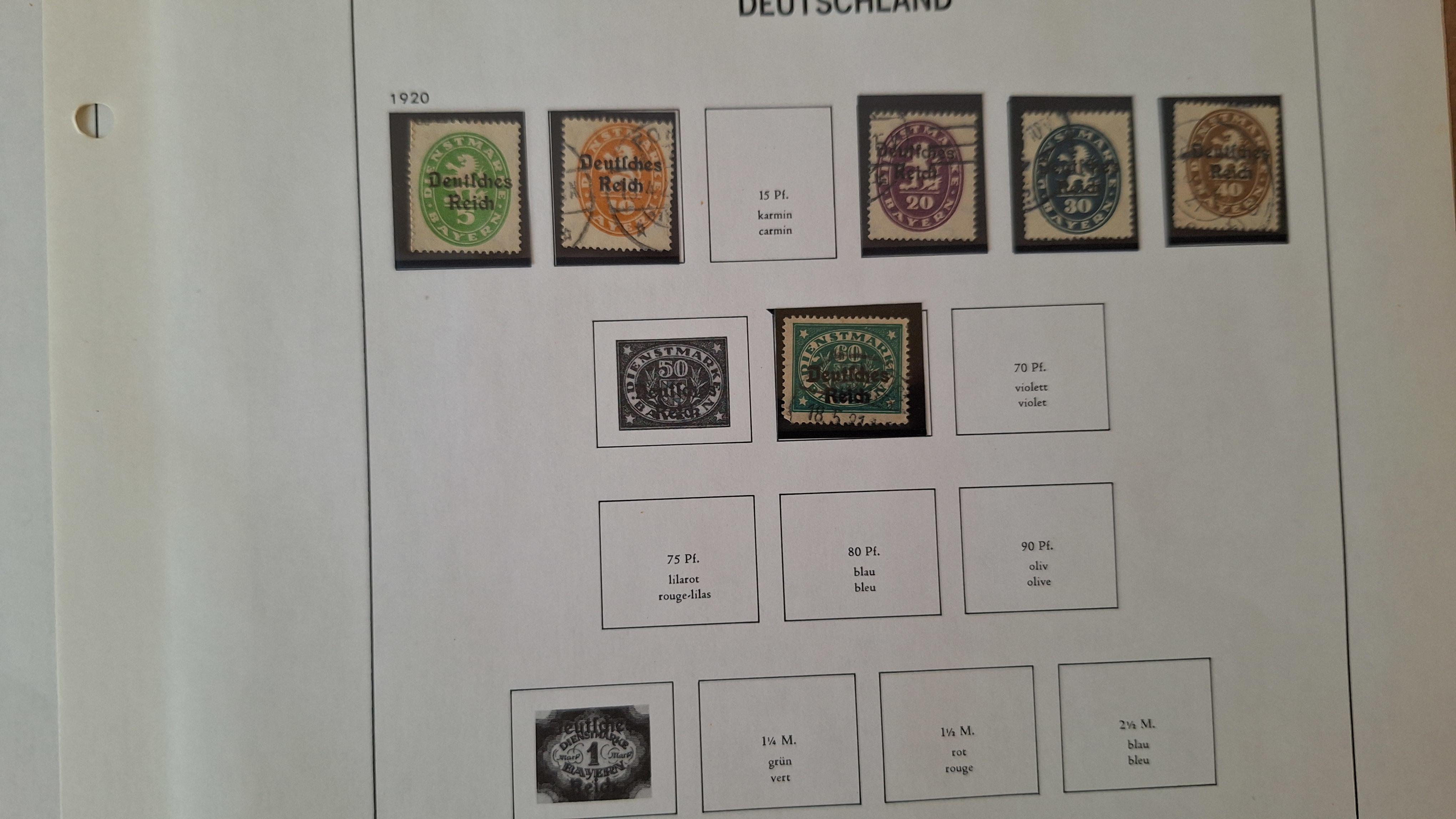 Duitse postzegels, Diverse historische postzegels op 3 albumbladen – foto 5 – kavel bij Goeiendeal