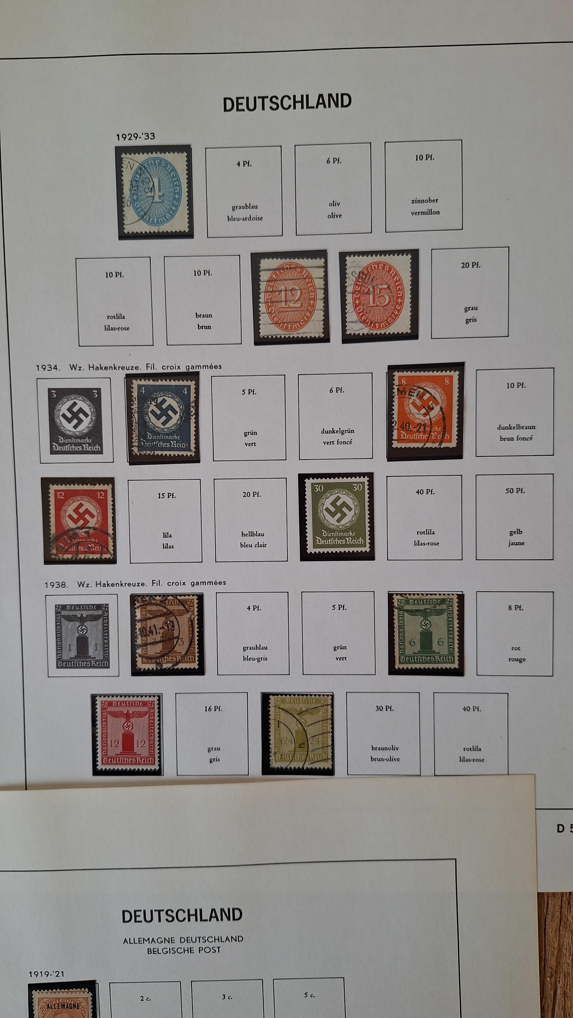 Duitse postzegels, Diverse historische postzegels op 6 albumbladen – foto 4 – kavel bij Goeiendeal