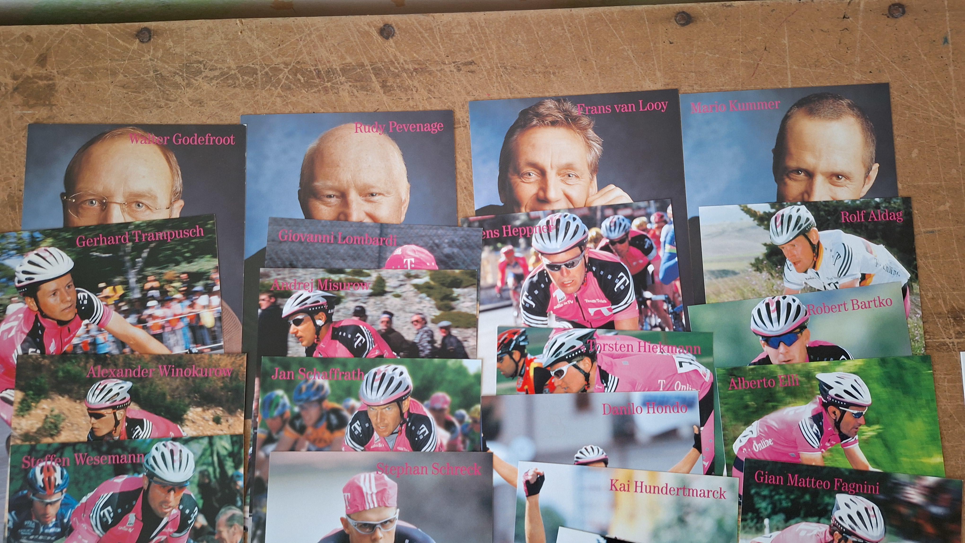 Team Telekom, Diverse wielrennerskaarten editie 2001 – foto 2 – kavel bij Goeiendeal