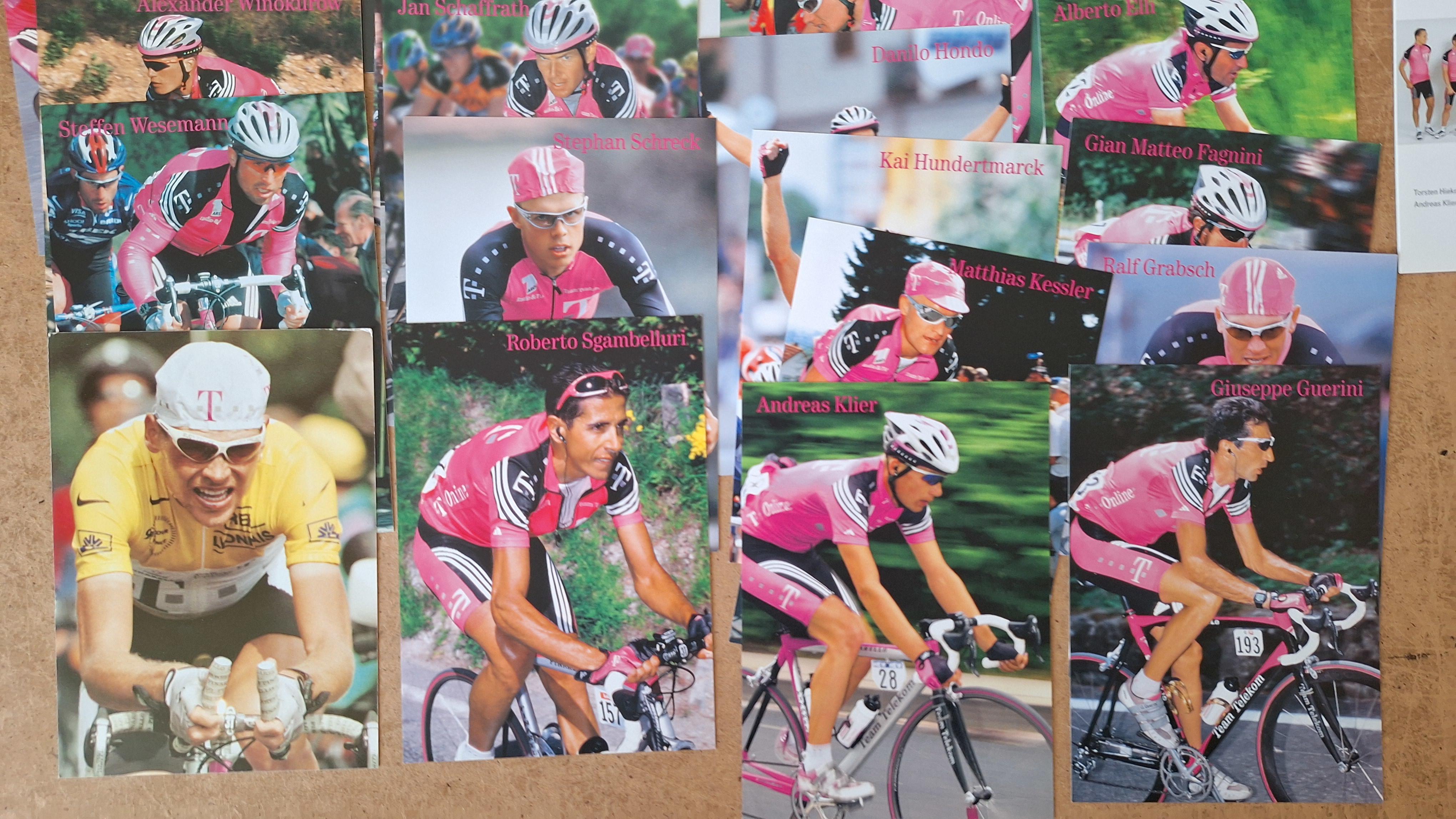 Team Telekom, Diverse wielrennerskaarten editie 2001 – foto 3 – kavel bij Goeiendeal