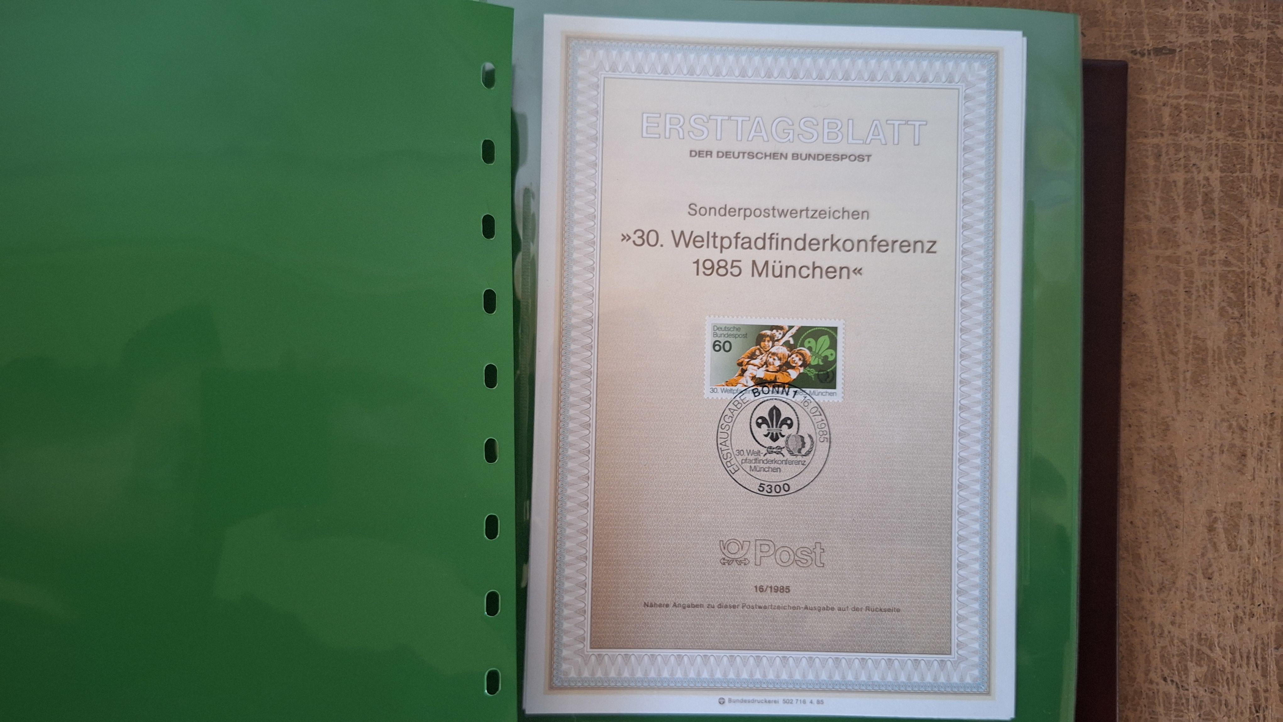 Postzegelalbum, Ersttagsblatt Duitsland ringband met inhoud – foto 4 – kavel bij Goeiendeal