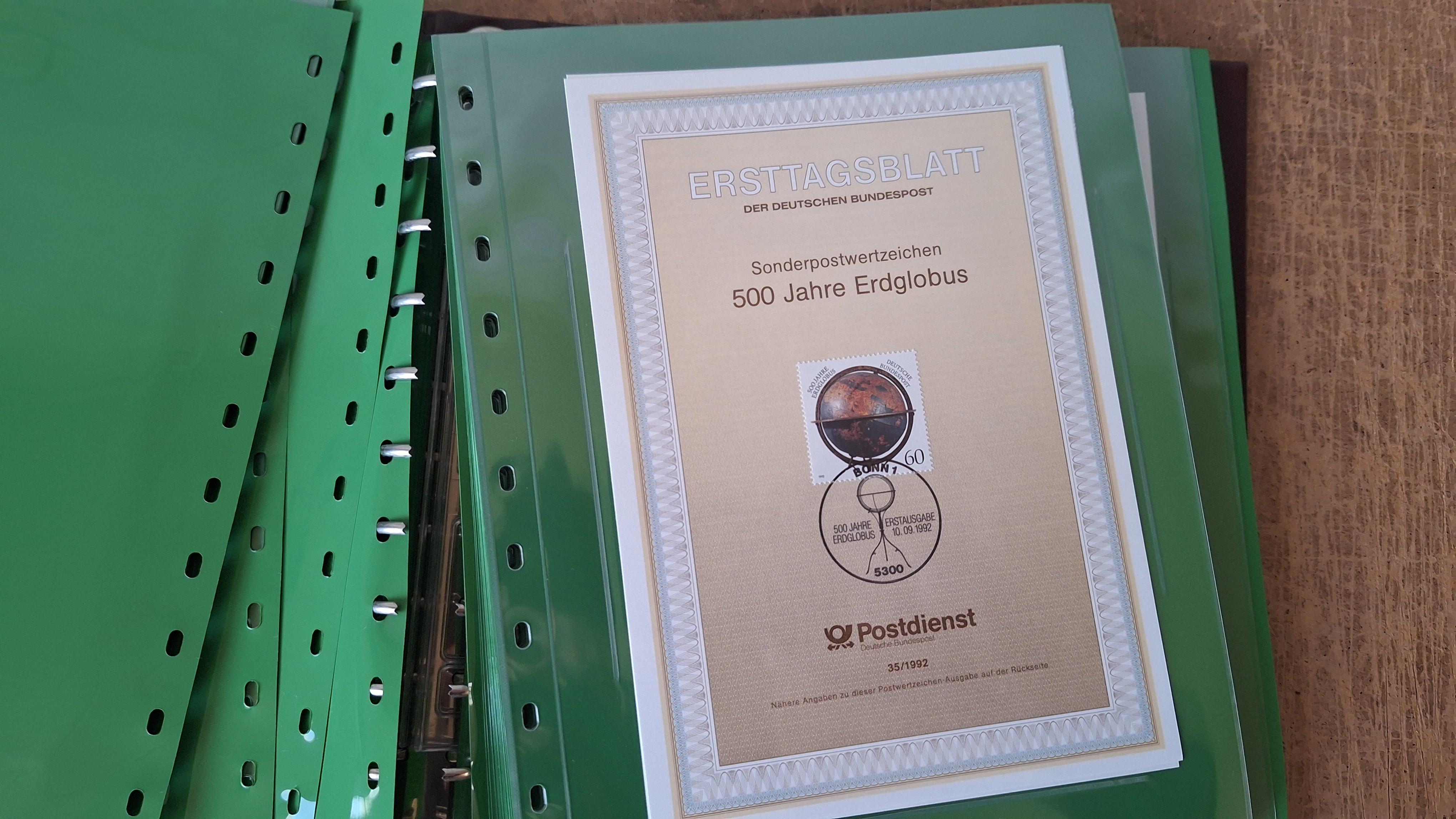 Postzegelalbum, Ersttagsbriefe 1991-1993 Duitsland ringband met opbergcassette en inhoud – foto 6 – kavel bij Goeiendeal
