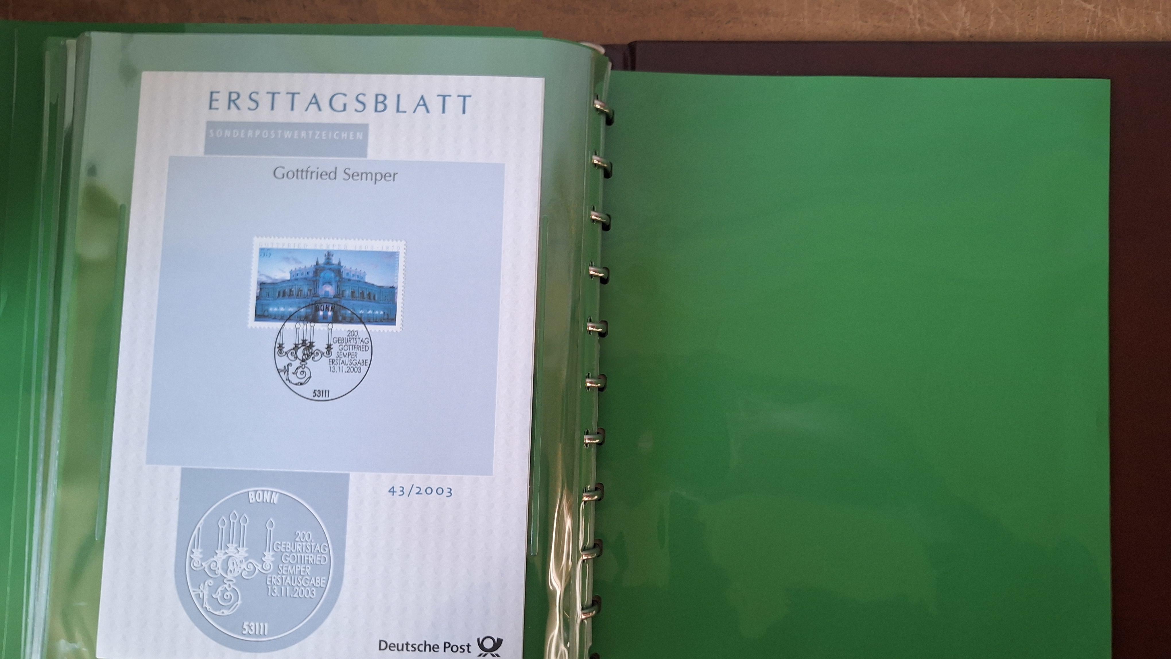 Postzegelalbum, Ersttagsbriefe 2003-2004 Duitsland ringband met opbergcassette en inhoud – foto 6 – kavel bij Goeiendeal