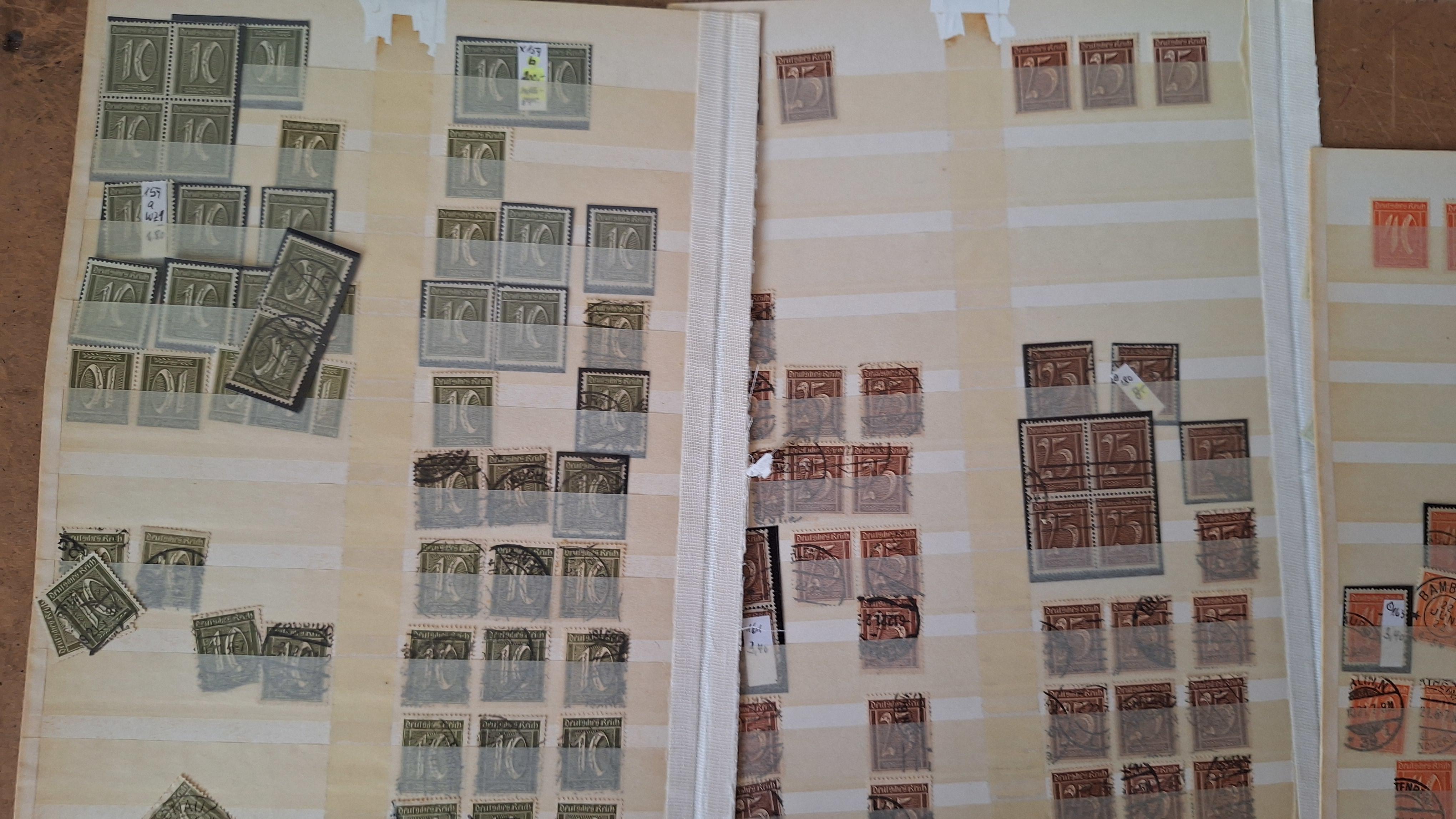 Duitse postzegels, Grote verzameling historische postzegels op 4 insteekbladen – foto 3 – kavel bij Goeiendeal