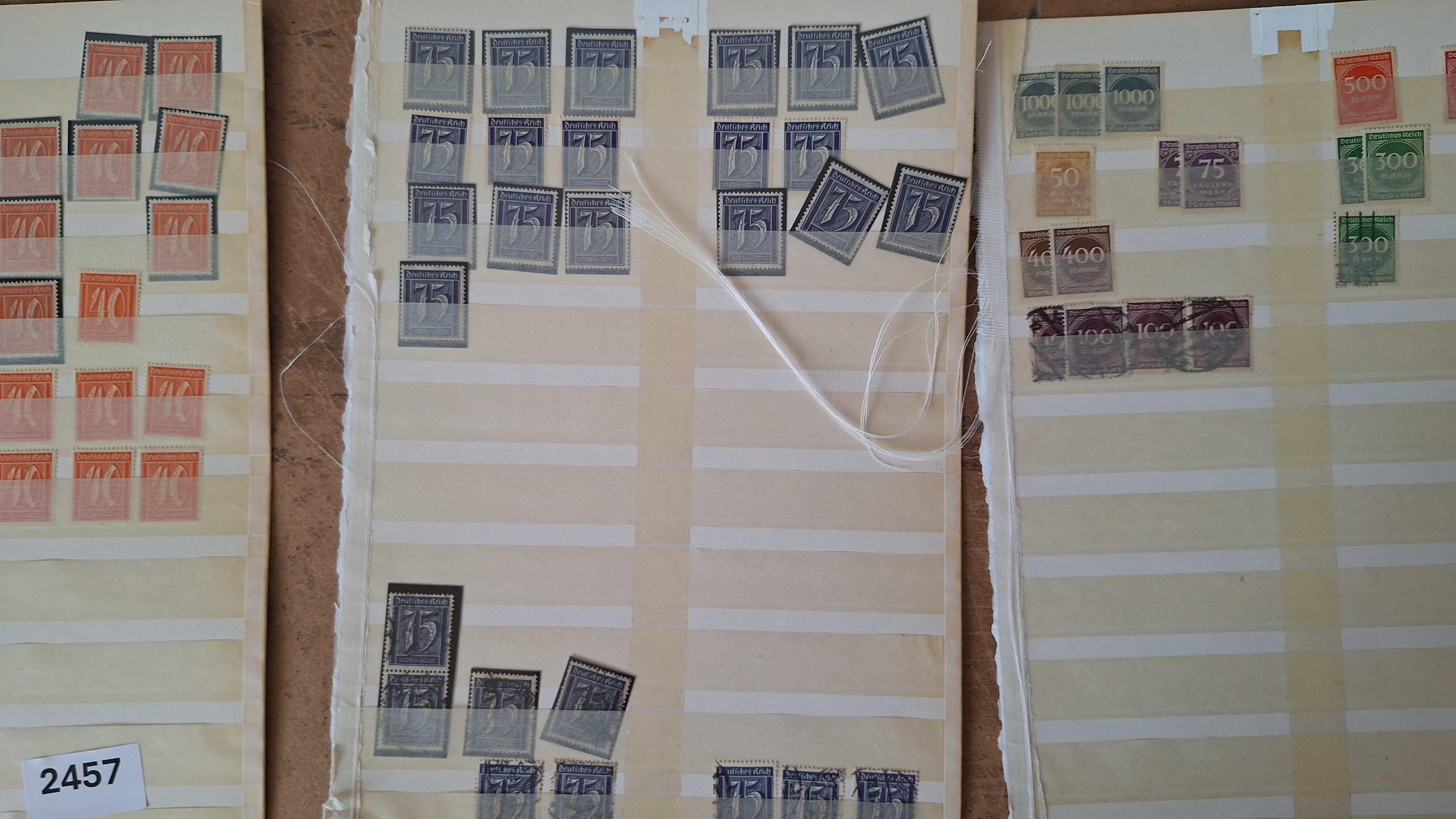 Duitse postzegels, Grote verzameling historische postzegels op 3 insteekbladen – foto 4 – kavel bij Goeiendeal