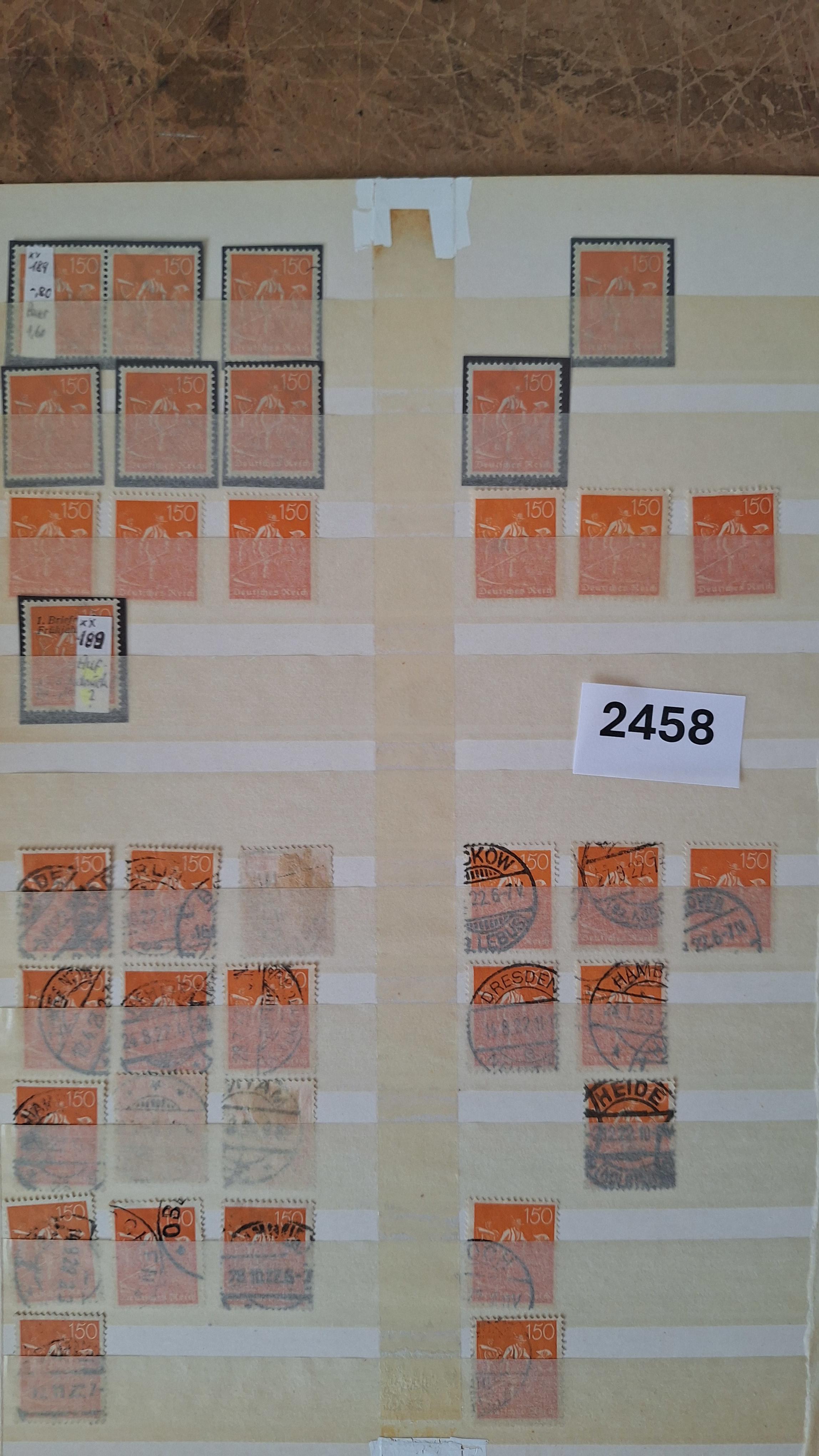 Duitse postzegels, Grote verzameling historische postzegels op 3 insteekbladen – foto 7 – kavel bij Goeiendeal