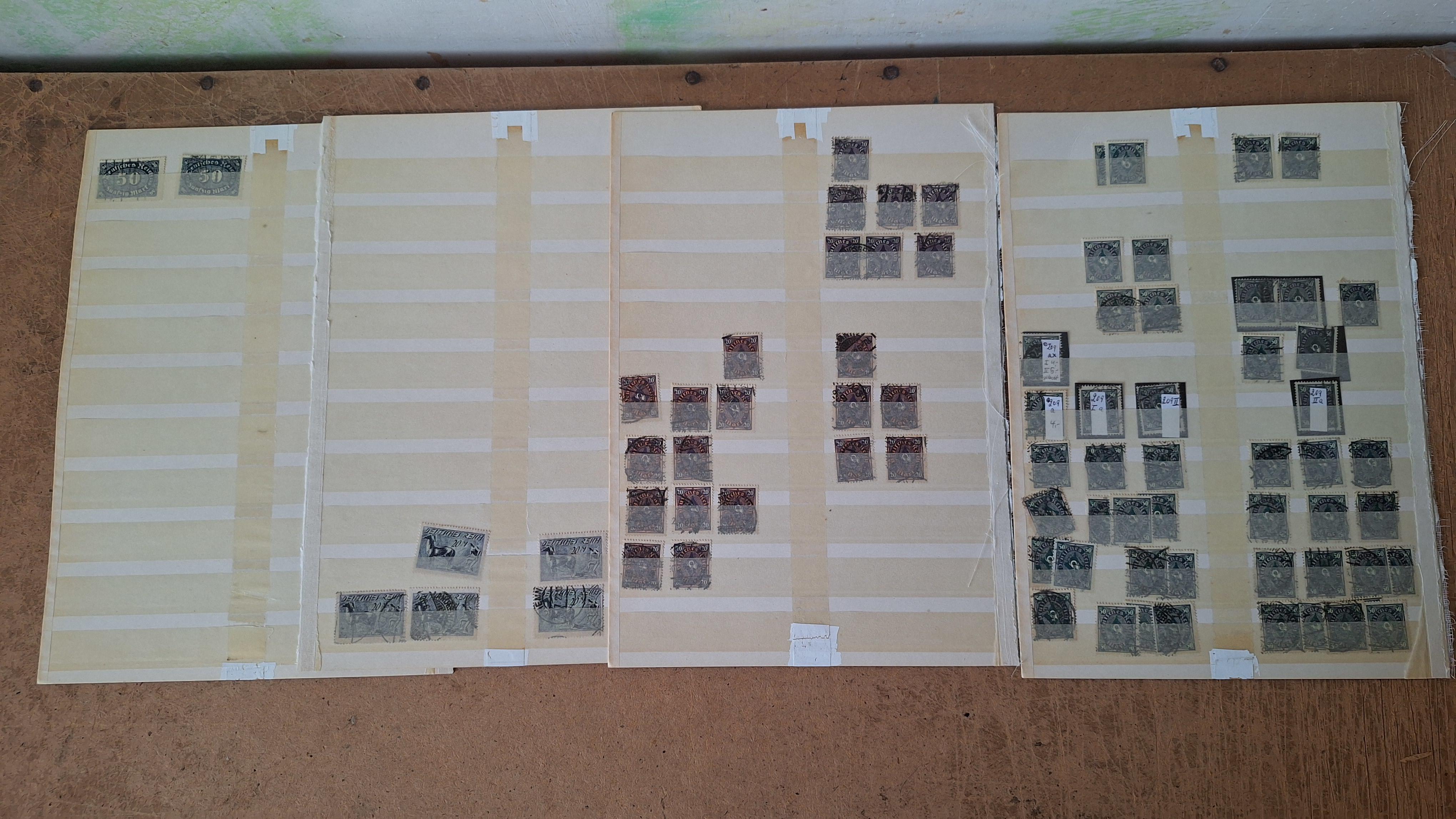 Duitse postzegels, Grote verzameling historische postzegels op 4 insteekbladen – foto 2 – kavel bij Goeiendeal