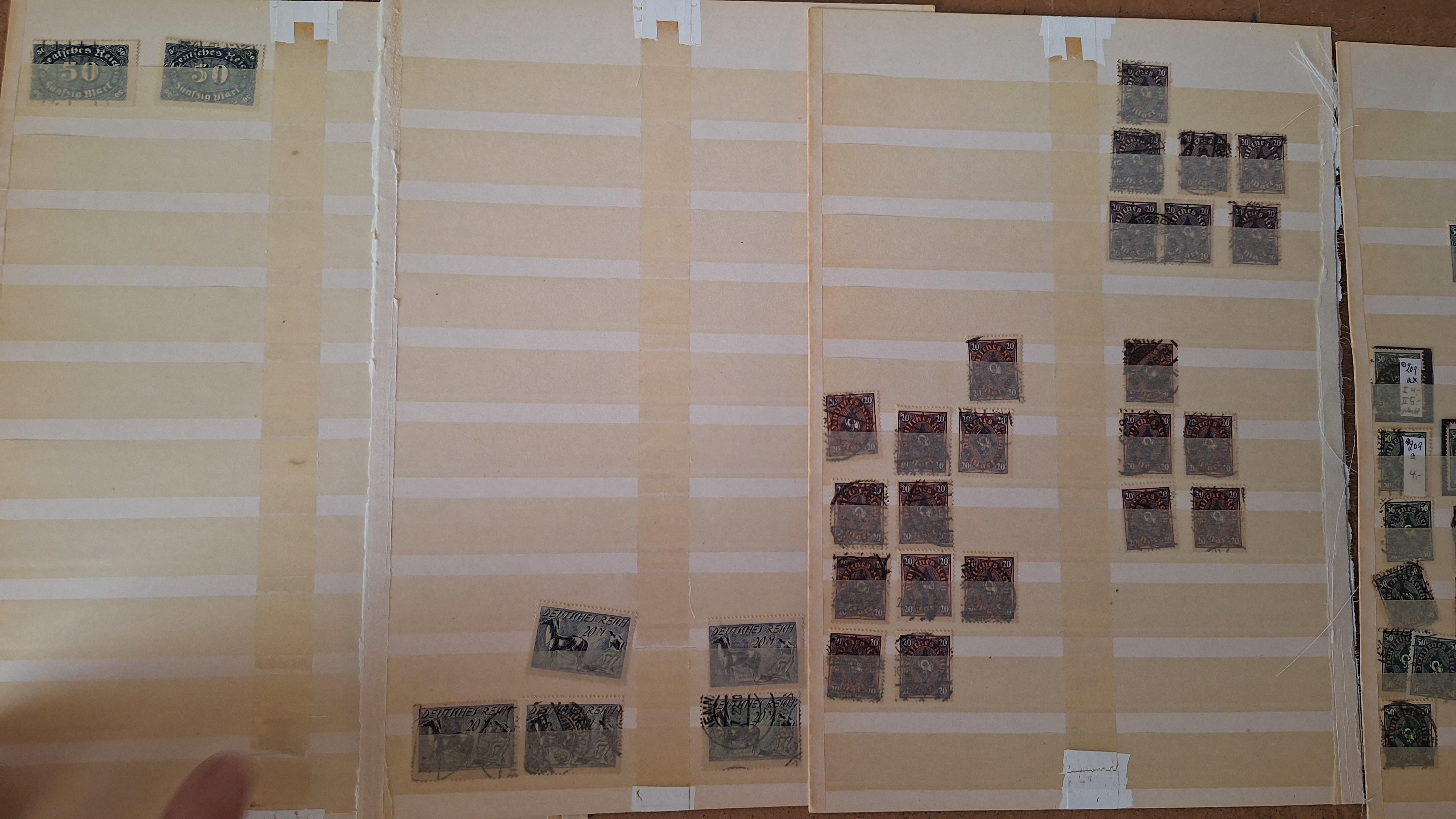 Duitse postzegels, Grote verzameling historische postzegels op 4 insteekbladen – foto 4 – kavel bij Goeiendeal