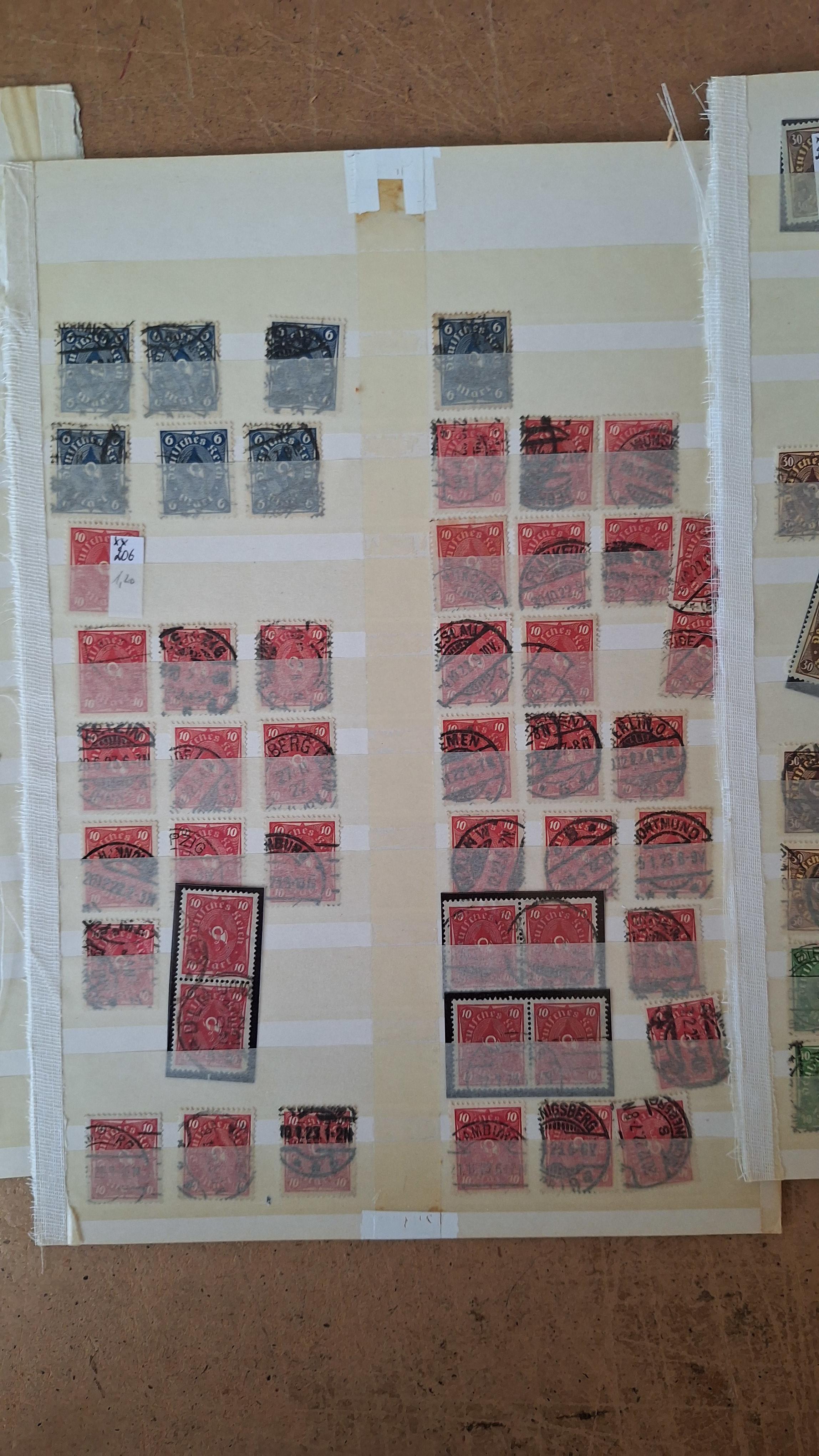 Duitse postzegels, Grote verzameling historische postzegels op 4 insteekbladen – foto 6 – kavel bij Goeiendeal