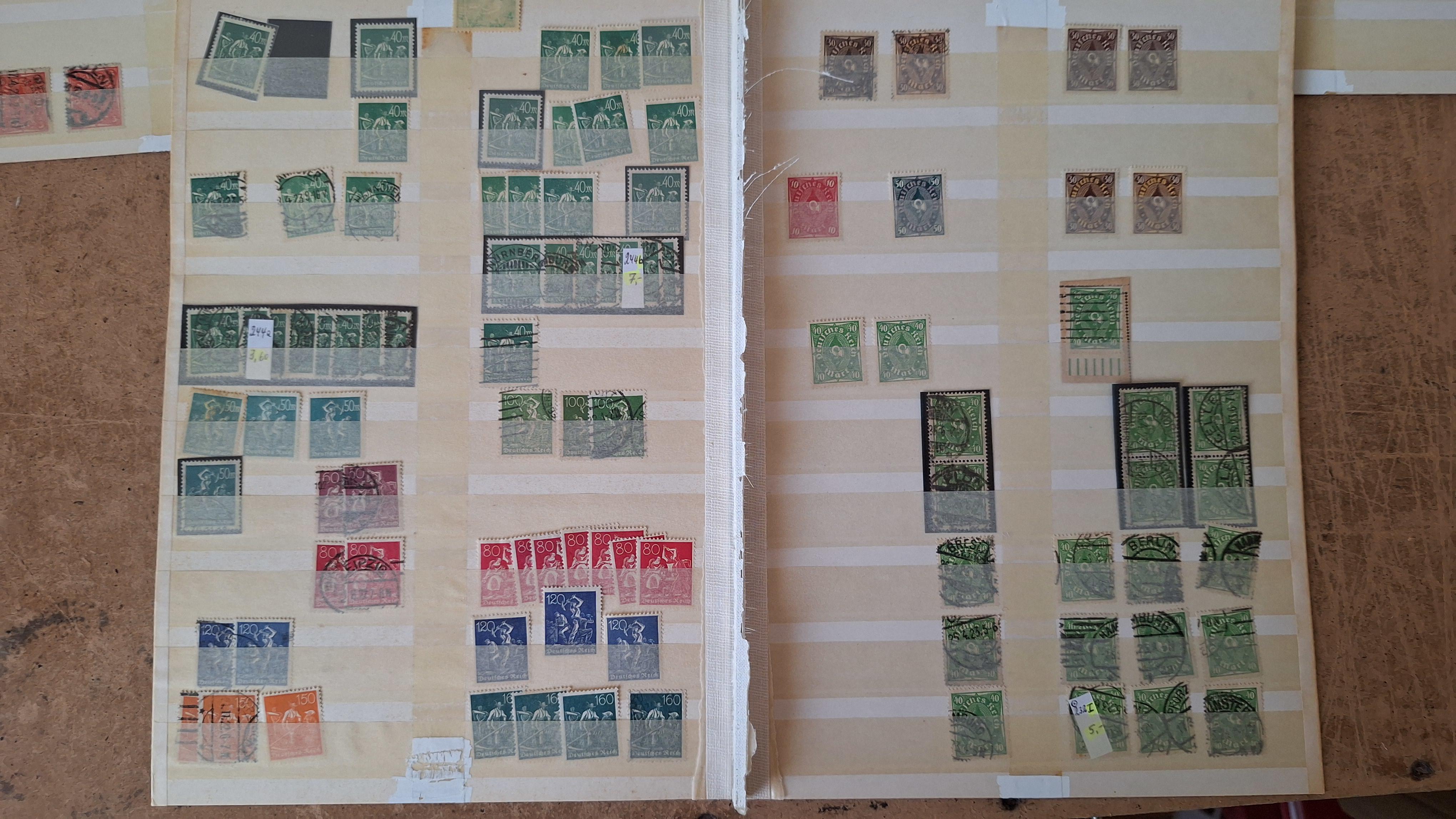 Duitse postzegels, Grote verzameling historische postzegels op 5 insteekbladen – foto 5 – kavel bij Goeiendeal