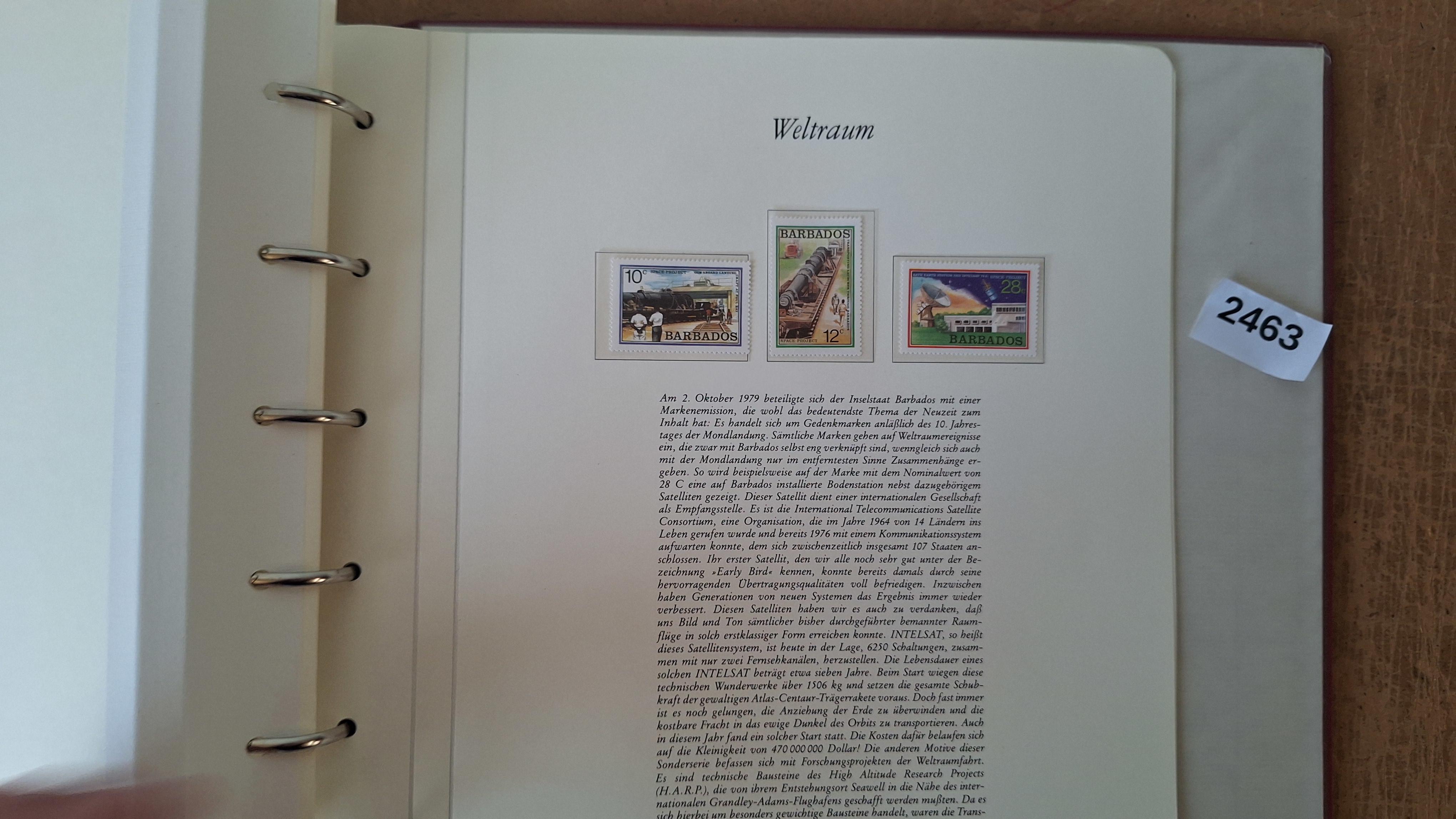 Postzegelalbum, Der Weltraum im Spiegel der Briefmarke ringband met inhoud – foto 3 – kavel bij Goeiendeal