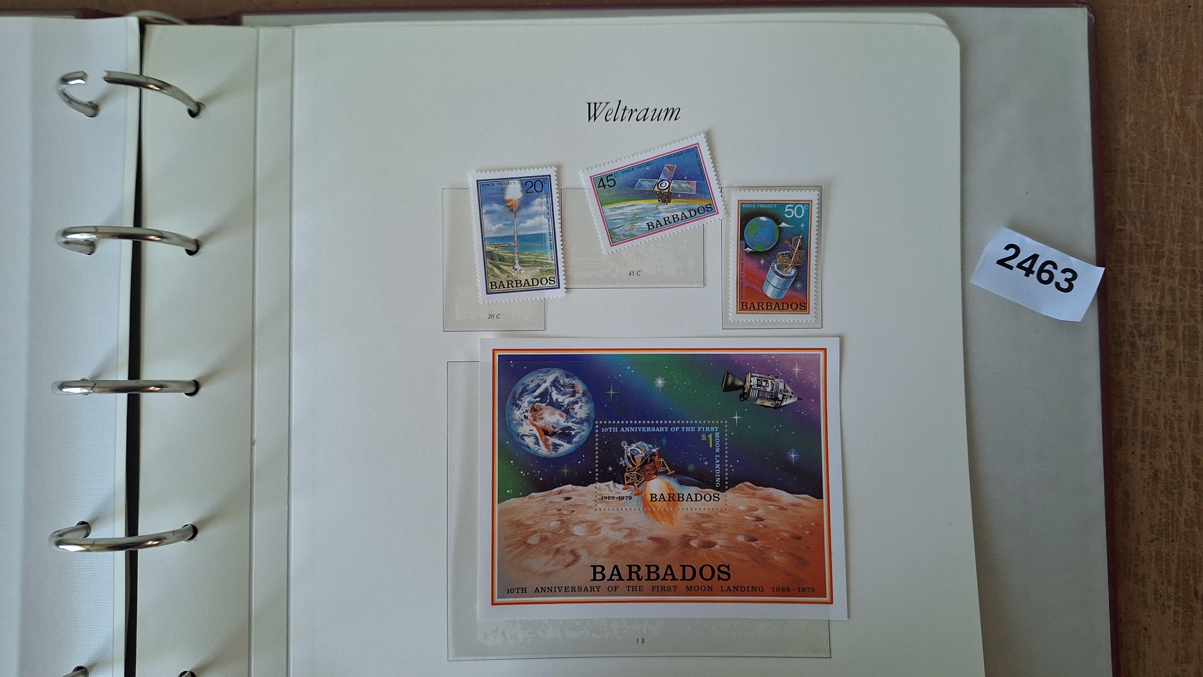 Postzegelalbum, Der Weltraum im Spiegel der Briefmarke ringband met inhoud – foto 4 – kavel bij Goeiendeal