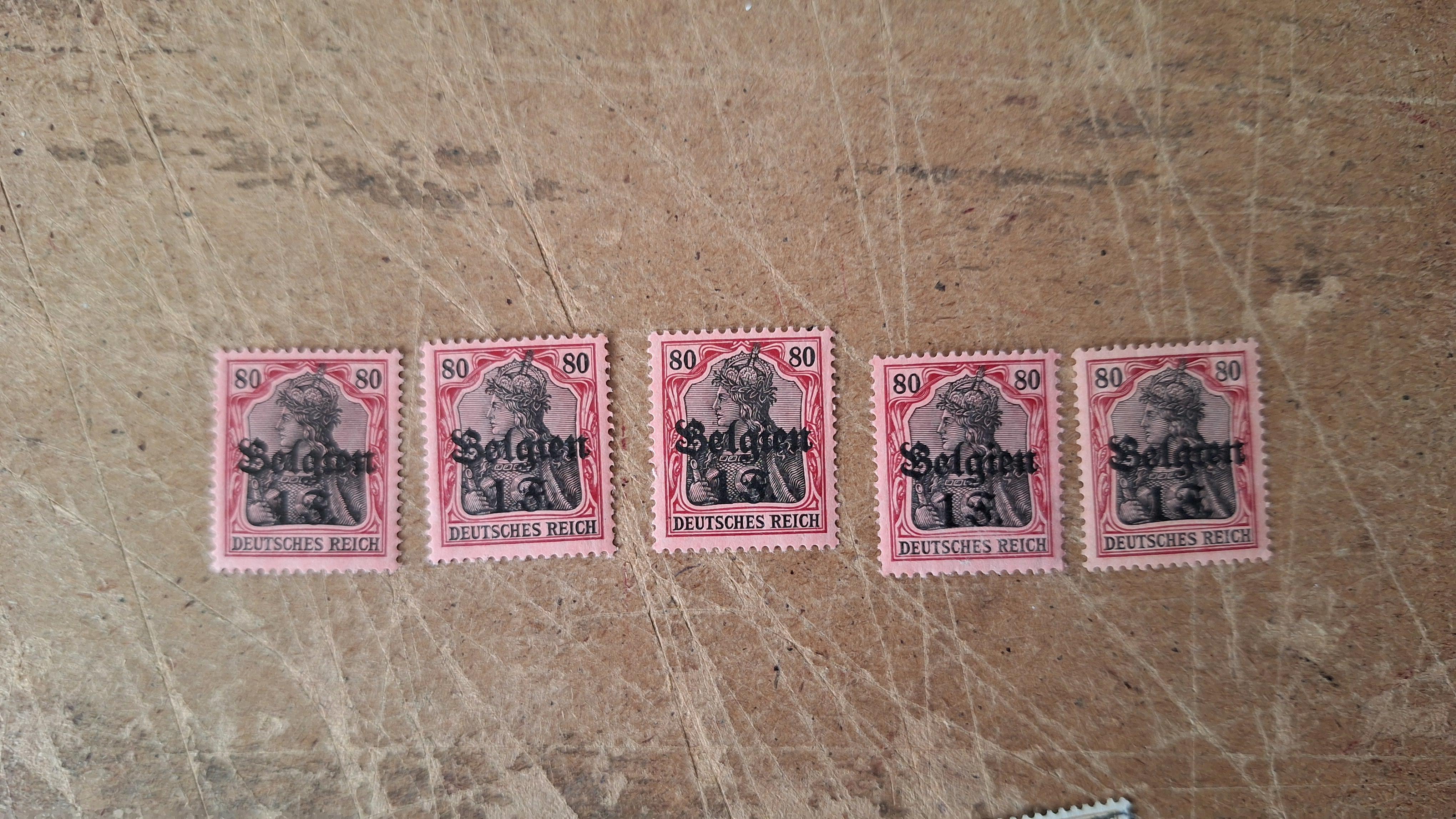 Belgische postzegels, Partij diverse klassieke postzegels met koning Leopold II en bezettingszegels – foto 2 – kavel bij Goeiendeal